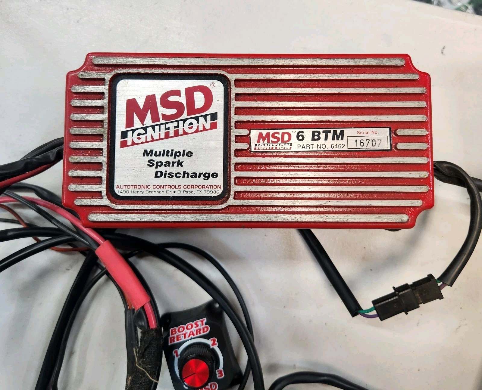 MSD Ignition 6462 6 BTM Boost Timing Master With Retard Knob MSD Ignition 6462 6 BTM Boost Timing Master With Retard Knob