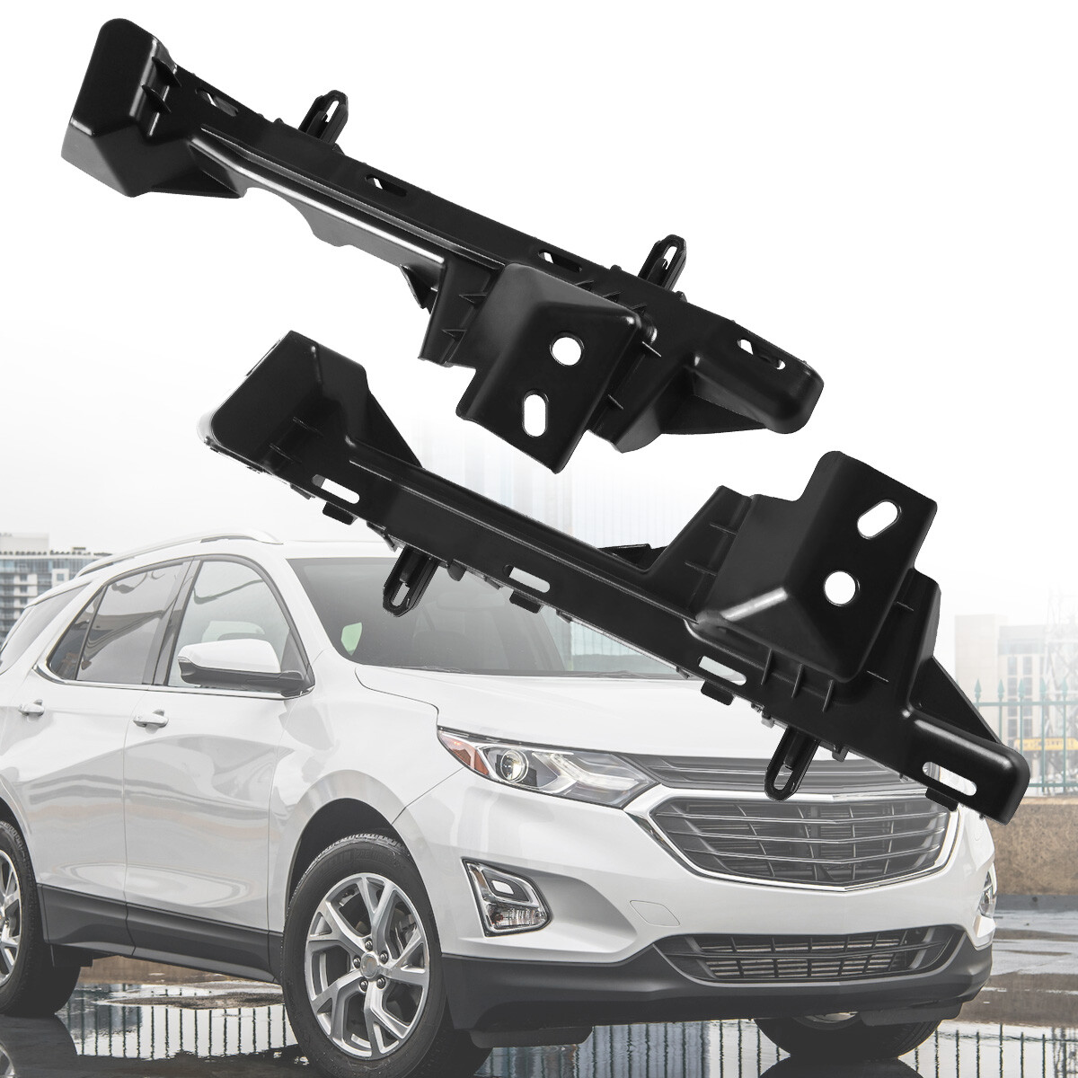 For 2018-2022 Chevy Equinox Front Bumper Retainer Brackets Driver Passenger Side For 2018-2022 Chevy Equinox Front Bumper Retainer Brackets Driver Passenger Side