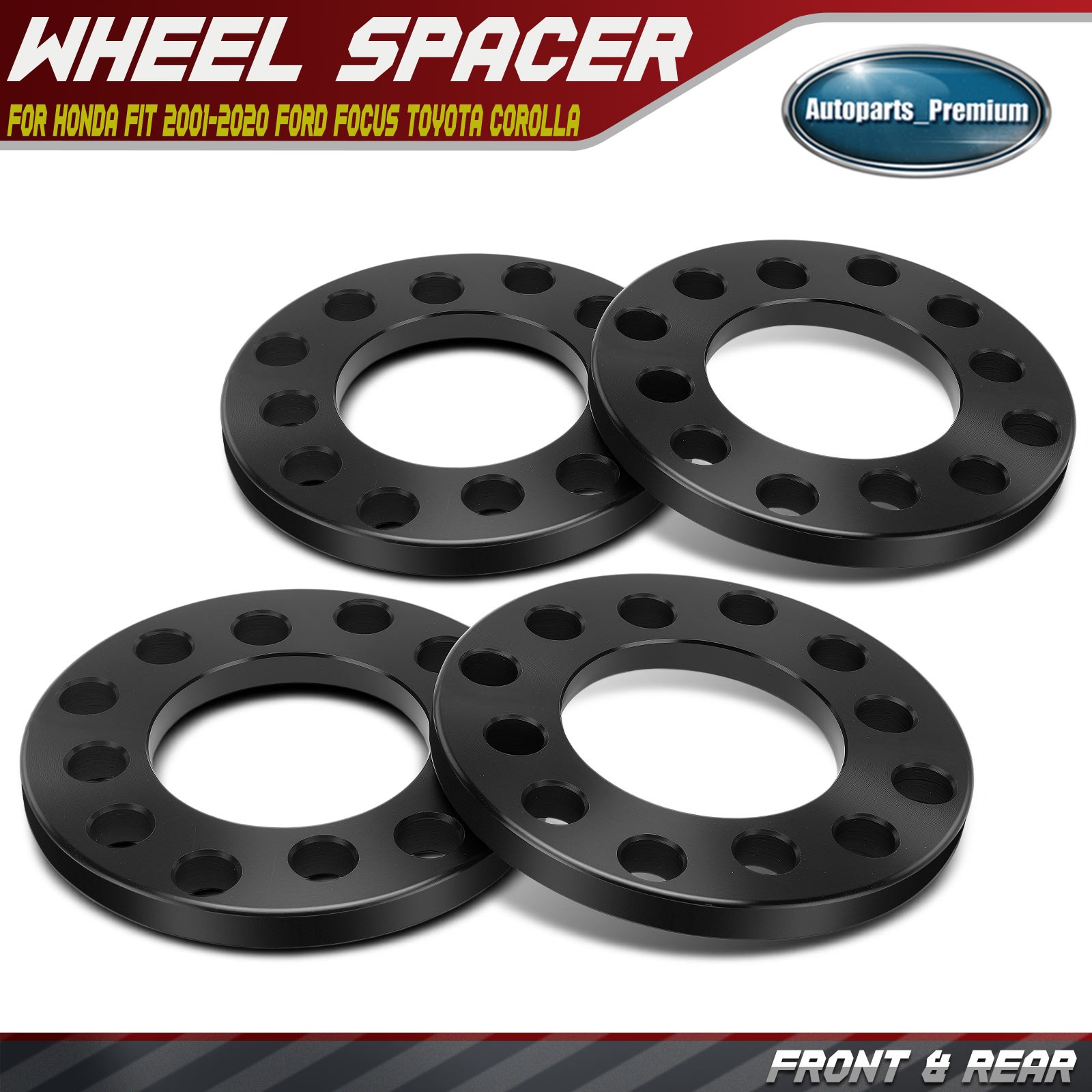 4x 4x100 /4x108 /4x4.5 Wheel Spacer 73.1 mm 12 mm for Ford Honda Toyota 4-Lug