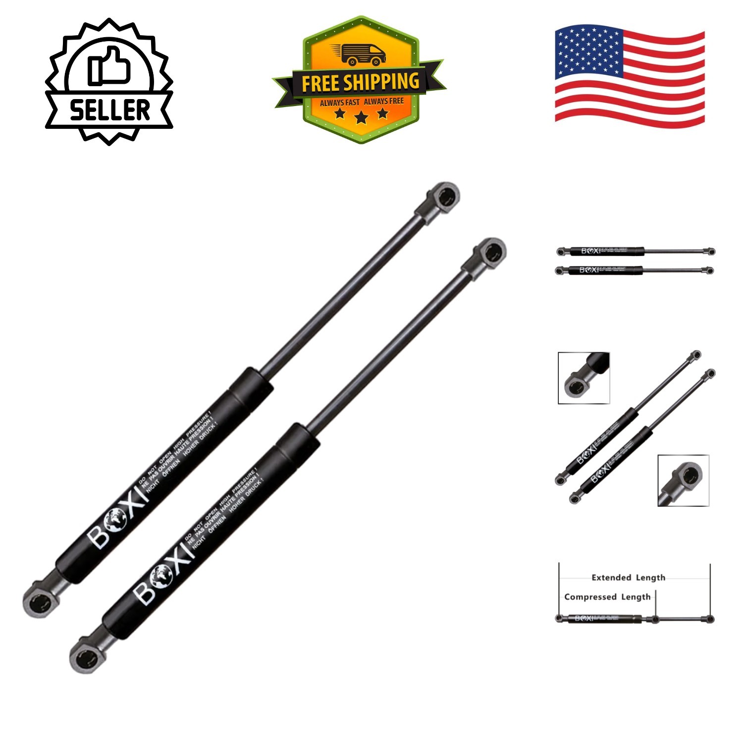 Effortless Trunk Access: Qty2 Lift Supports for 1997-2004 Porsche Boxster Owners