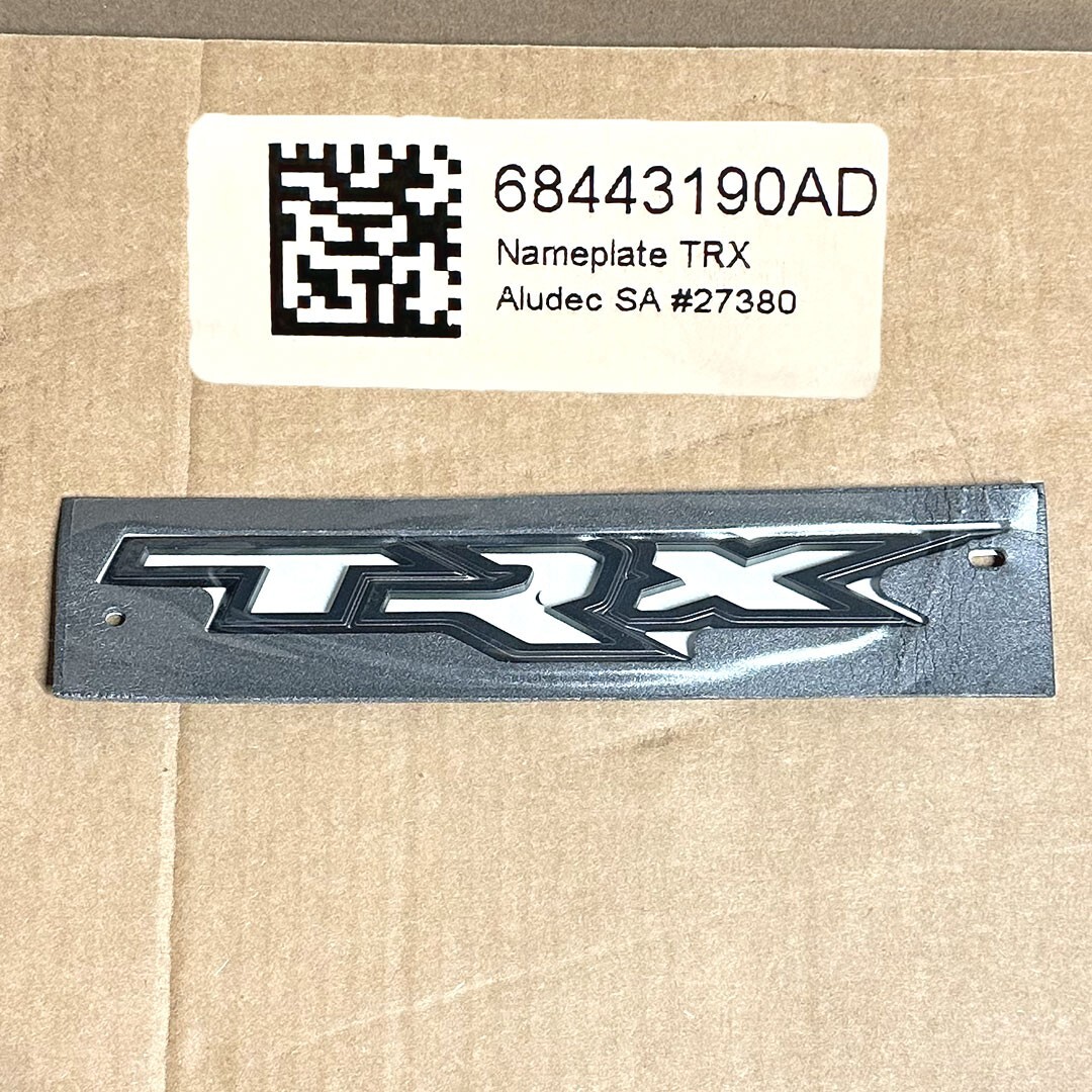 NEW OEM 21-24 RAM 1500 TRX EMBLEM NAMEPLATE BADGE MOPAR 68443190AD