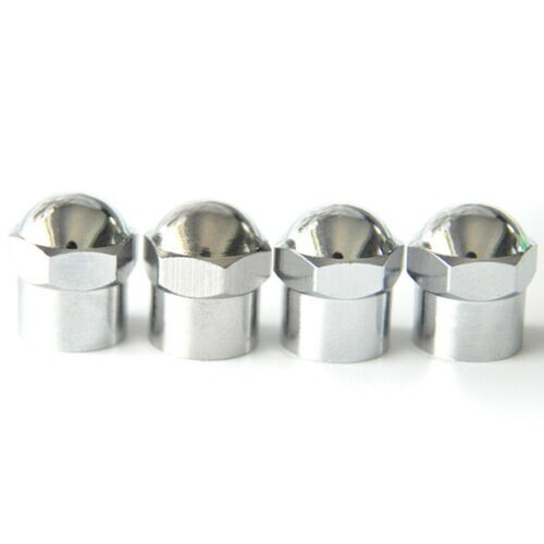 Set (4) Chrome Metal Valve Stem Caps Tire Caps Air Caps Brand New Quantity 4 Set (4) Chrome Metal Valve Stem Caps Tire Caps Air Caps Brand New Quantity 4