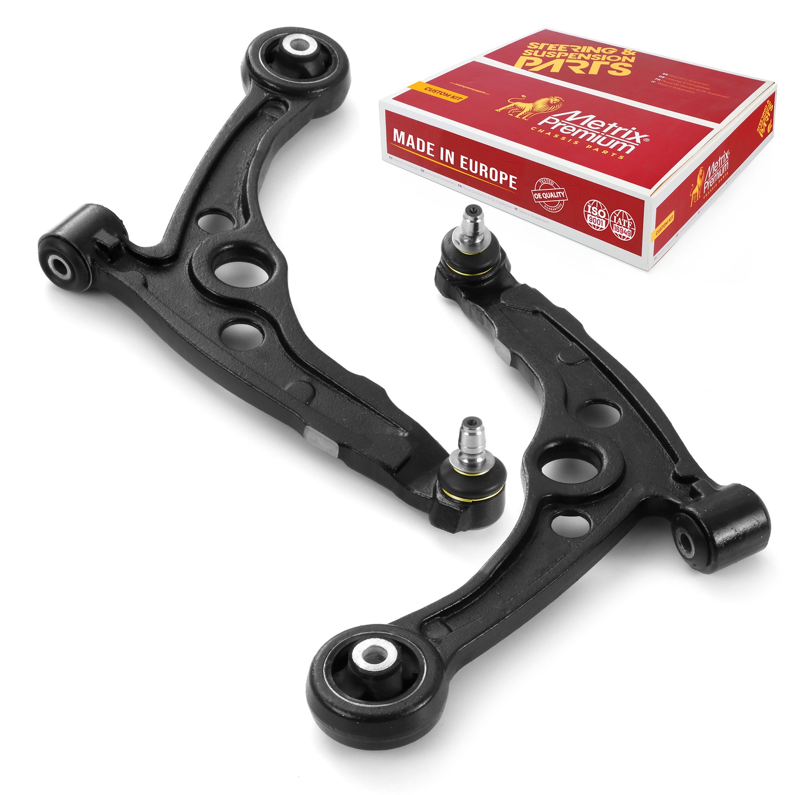 Front L&R Lower Control Arm & Ball Joint Set for 2012-2019 Fiat 500 RK622860