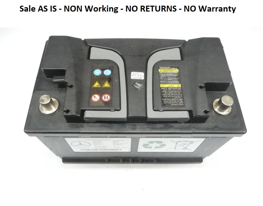 2015-2021 Mercedes Benz Li-Ion 12V 730A Starter Battery A0029820608 OE For Parts