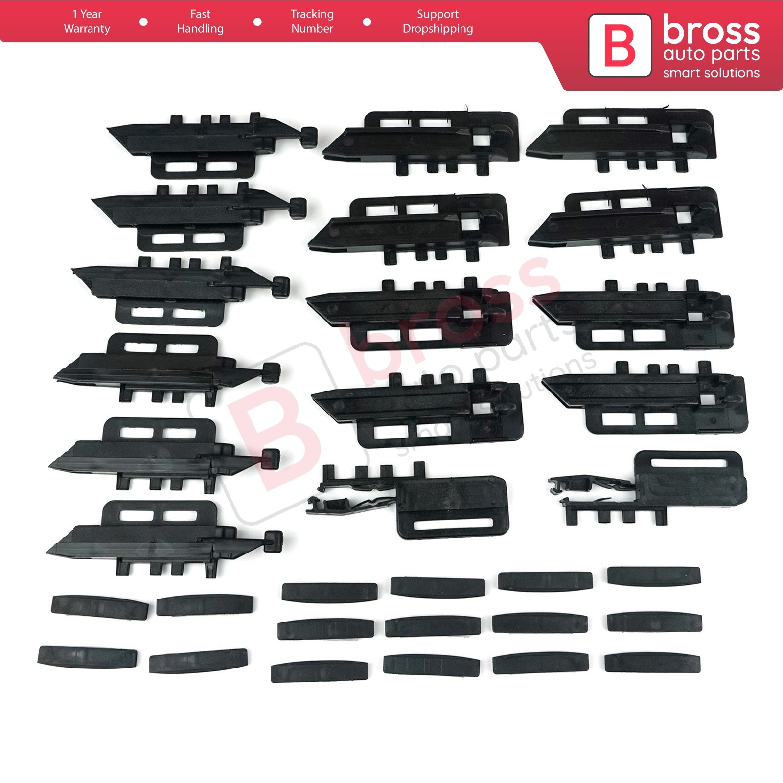 Roof Curtain Repair 32 Pieces Set For Peugeot 407 SW 83A05A, 8301 Q2, 00089087