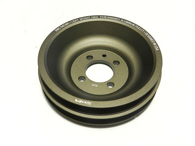 VMS RACING LIGHTWEIGHT ALUMINUM CRANK PULLEY MITSUBISHI ECLIPSE TALON 4G63 TURBO