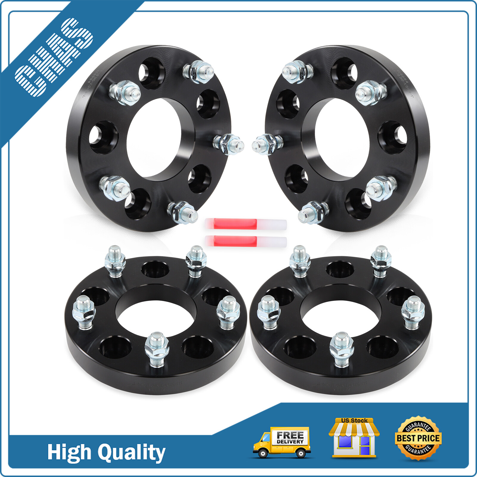 (4) 5x5 to 5x5.5 Wheel Adapters 1\