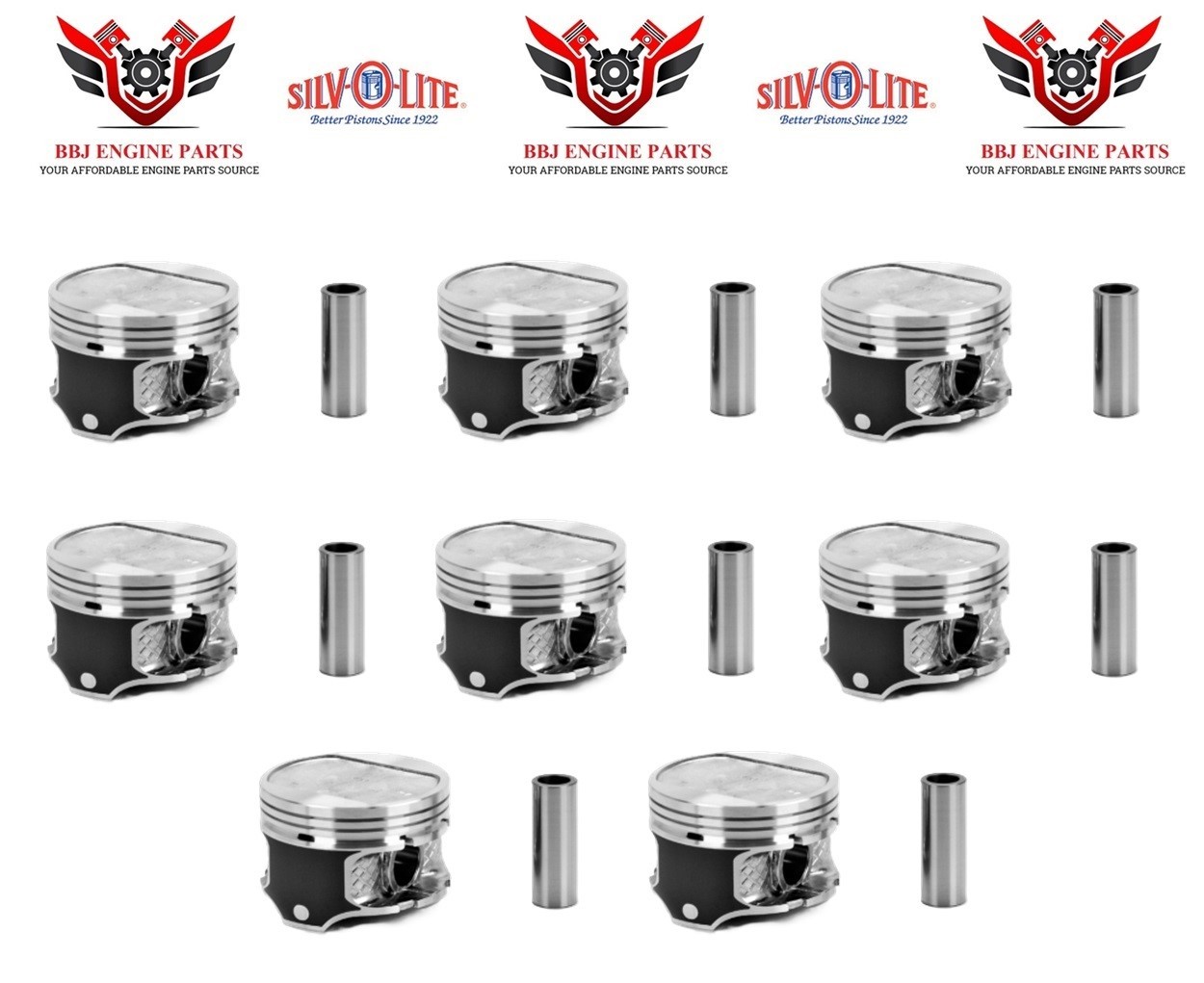8 Silvolite Pistons for 1993-2003 Chrysler Dodge 360 5.9 V8 