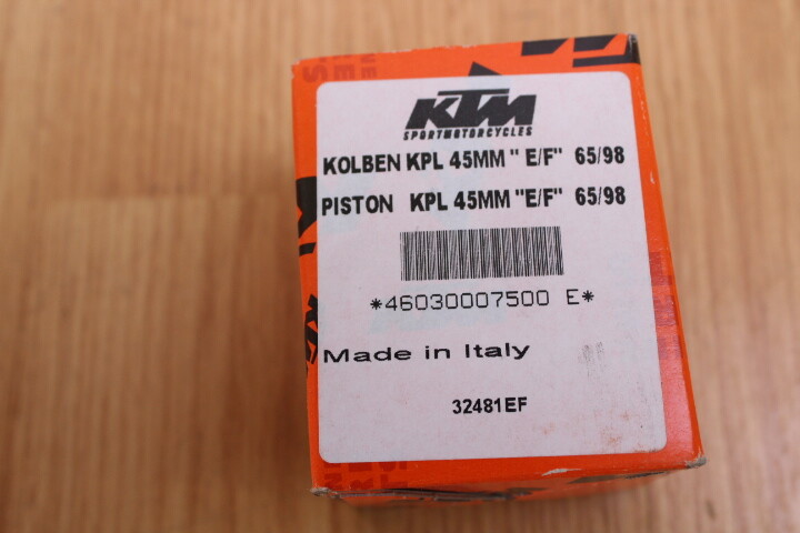 NEW 1998 - 2008 KTM 65 SX OEM KTM PISTON 45MM E/F 1998-2008 46030007500