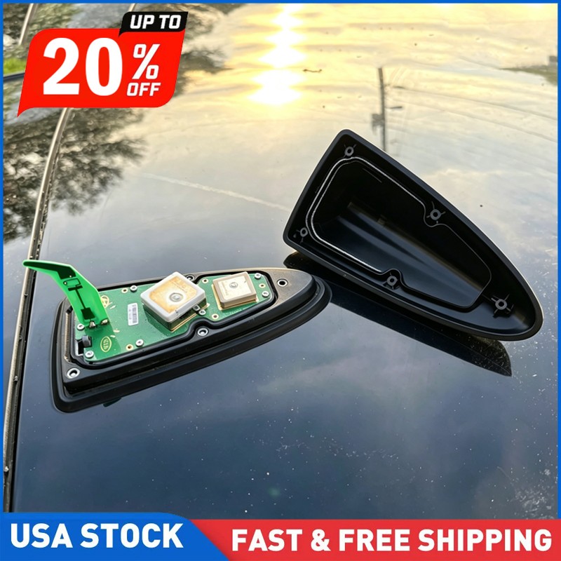 Fits Hyundai Sonata 2014-2019 GPS Shark Fin Roof Antenna Base Cover Pearl Black