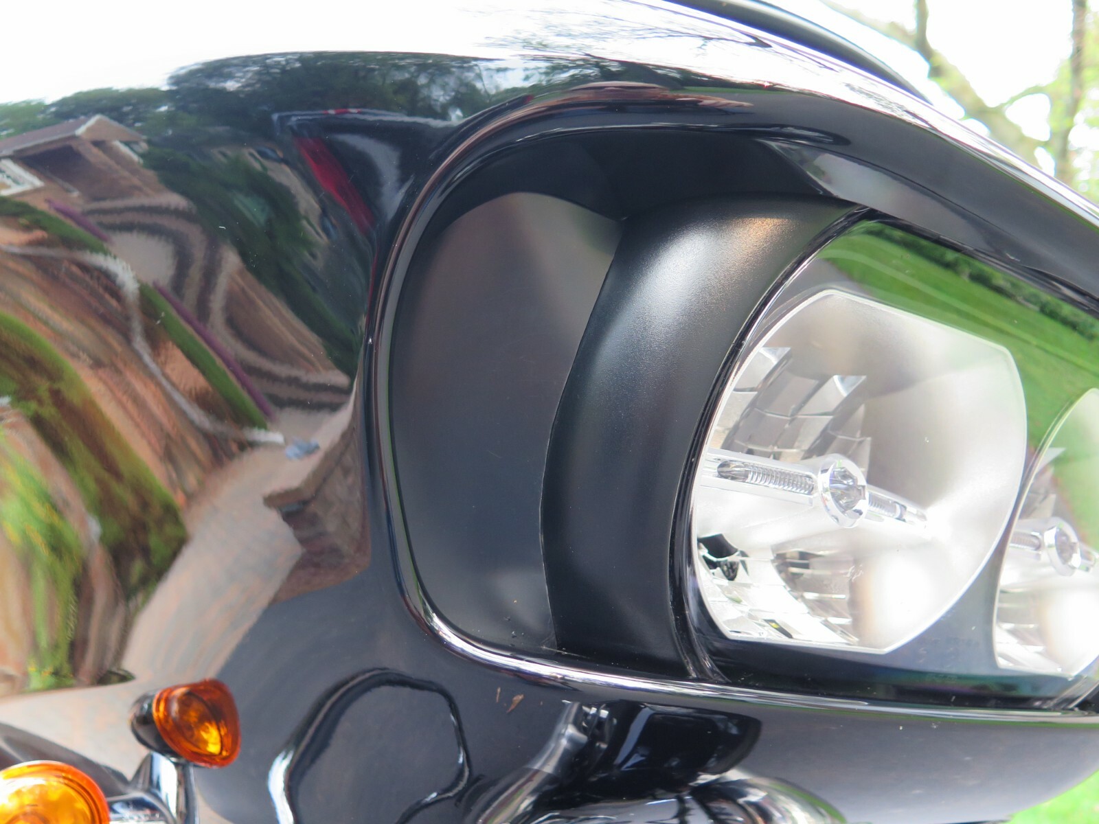 Harley Road Glide fairing vent block closure MADE IN USA (patented) Harley Road Glide fairing vent block closure MADE IN USA (patented)
