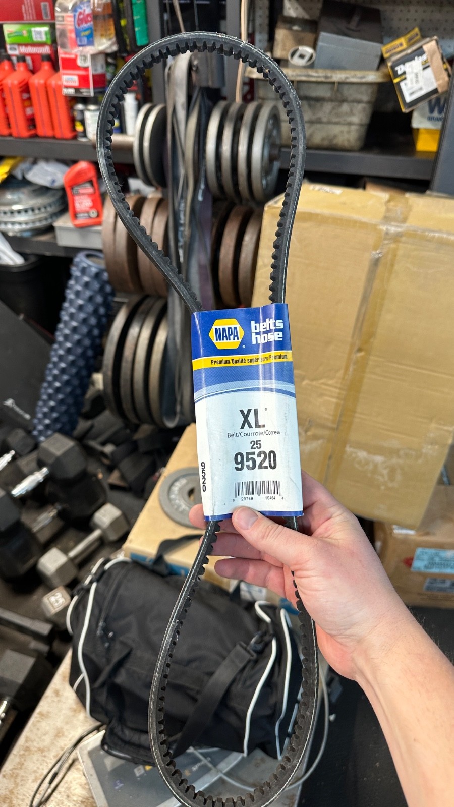 NOS Napa Gates Automotive XL 25-9520 Belt Cogged NOS Napa Gates Automotive XL 25-9520 Belt Cogged