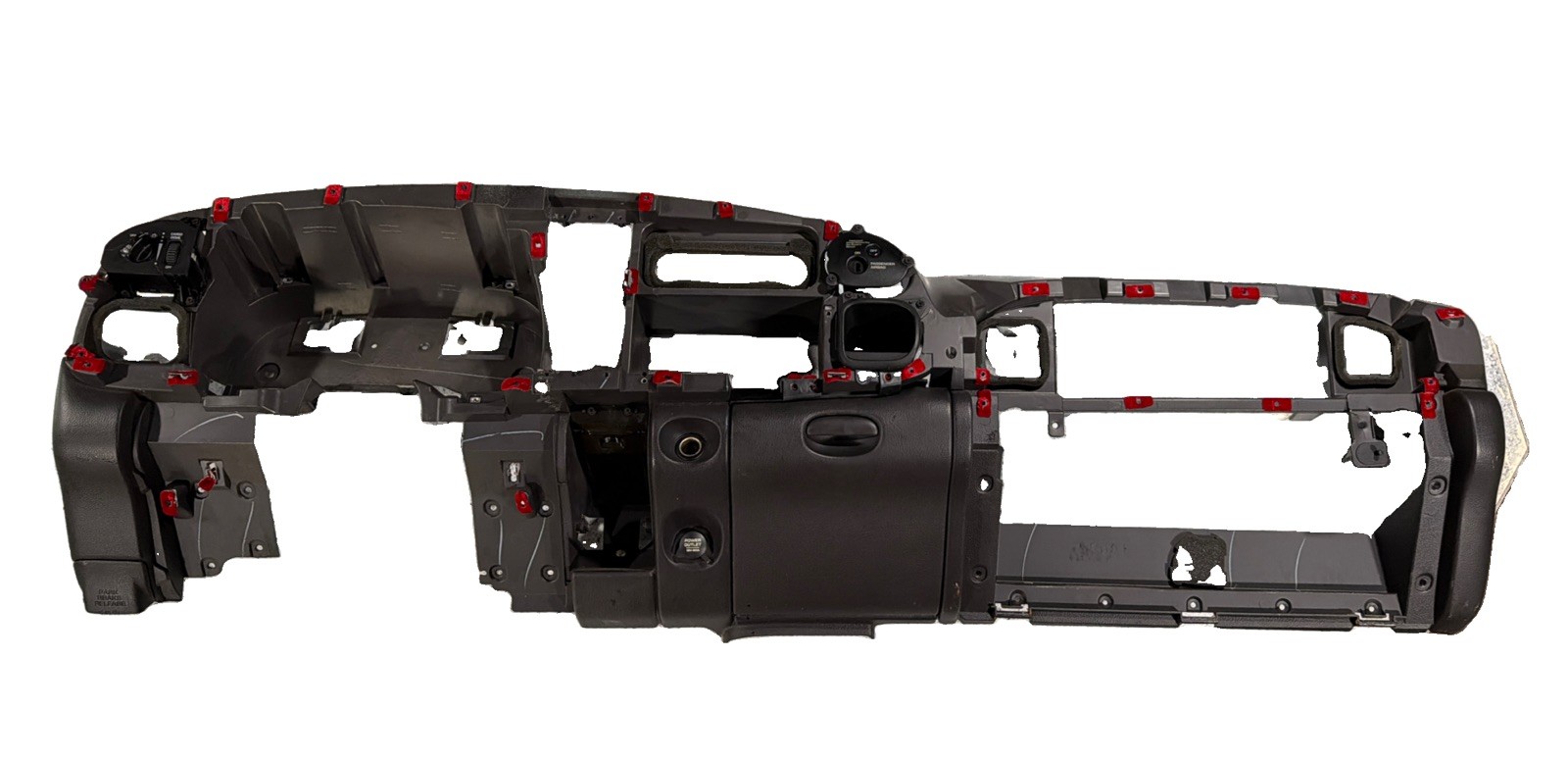 1998-2001 DODGE RAM DASH DASHBOARD CORE STRUCTURE FRAME AGATE CHARCOAL w 12 AUX