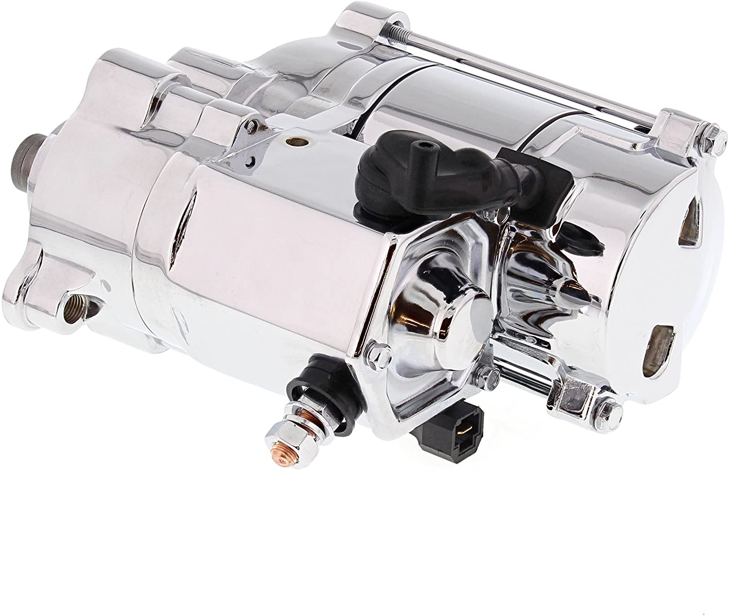 All Balls Chrome 1.4 Starter Motor For 1989-1994 Harley FXLR Low Rider Custom