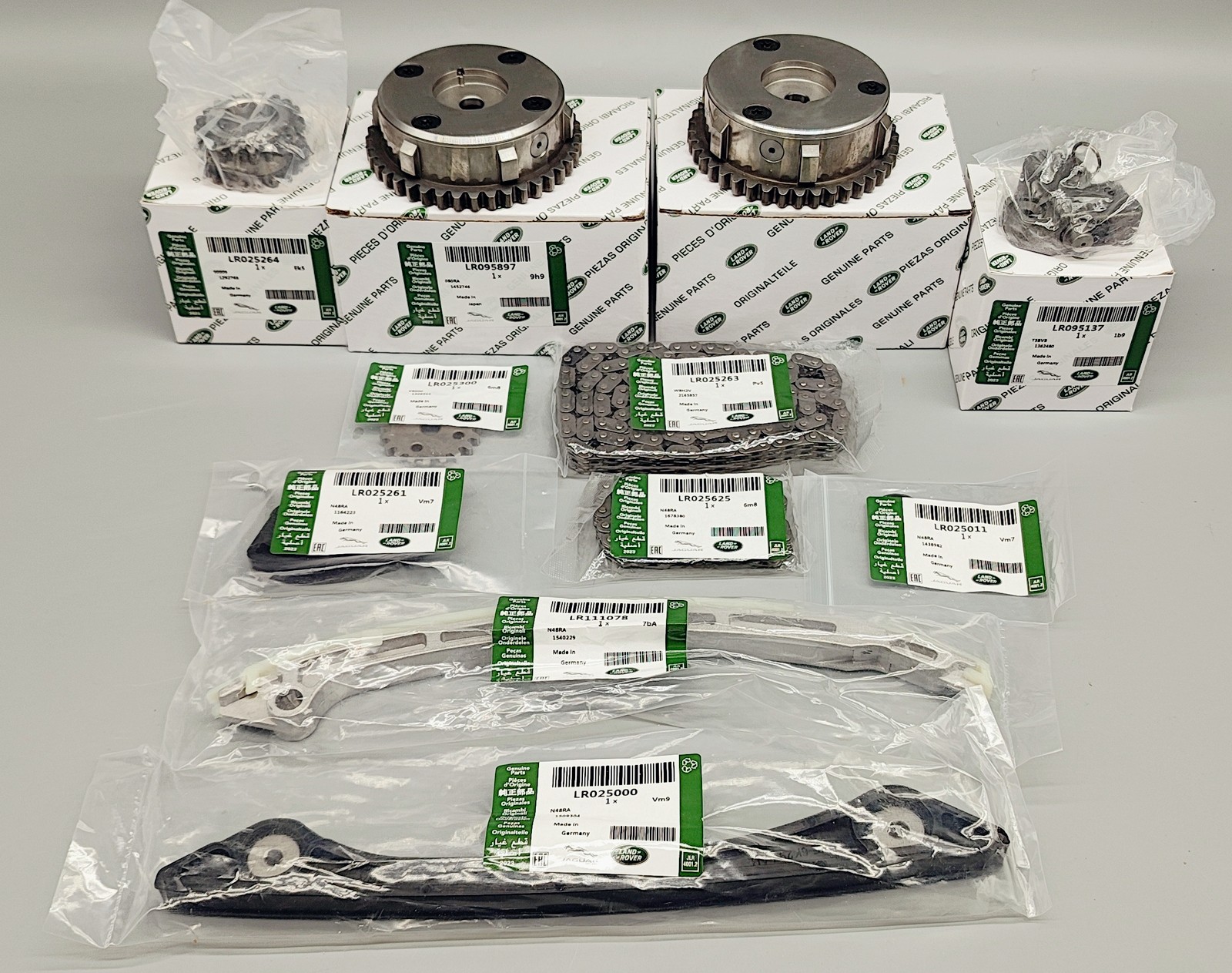 11 PCS PAIR VVT Gear Timing Chain Kit For OEM Land Rover Evoque Freelander 2.0L