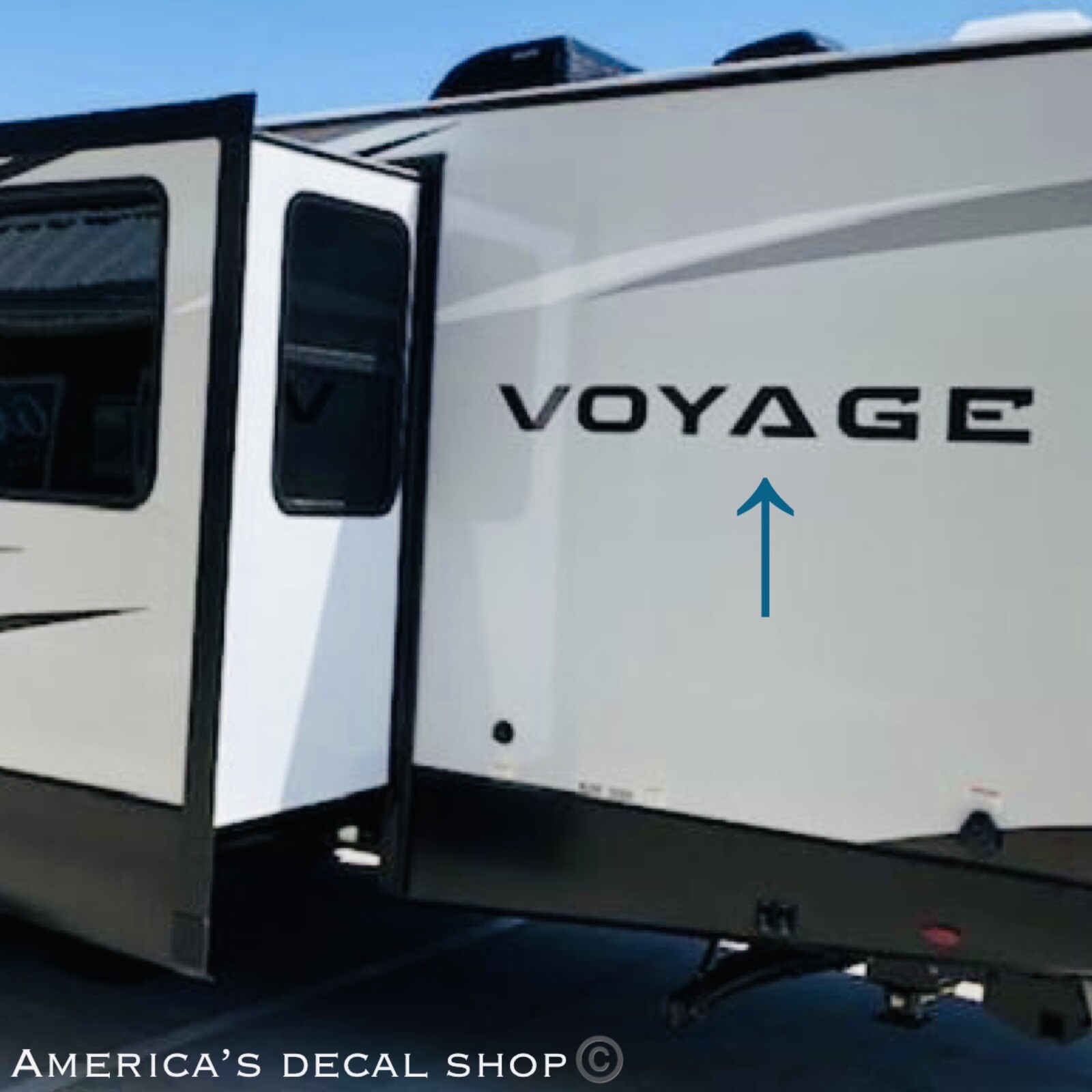 Winnebago Voyage Side Camper RV Trailer Decals (Set Of 2) – OEM New Oracle 50”
