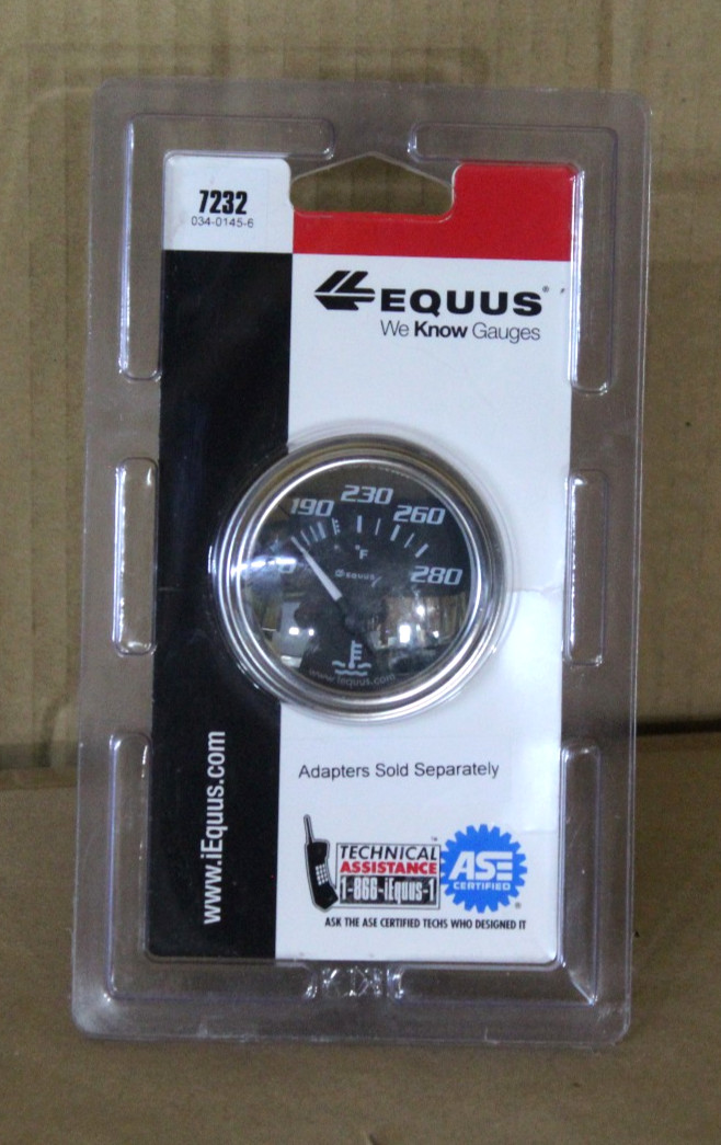 EQUUS 7232 MECHANICAL WATER TEMPERATURE GUAGE EQUUS 7232 MECHANICAL WATER TEMPERATURE GUAGE