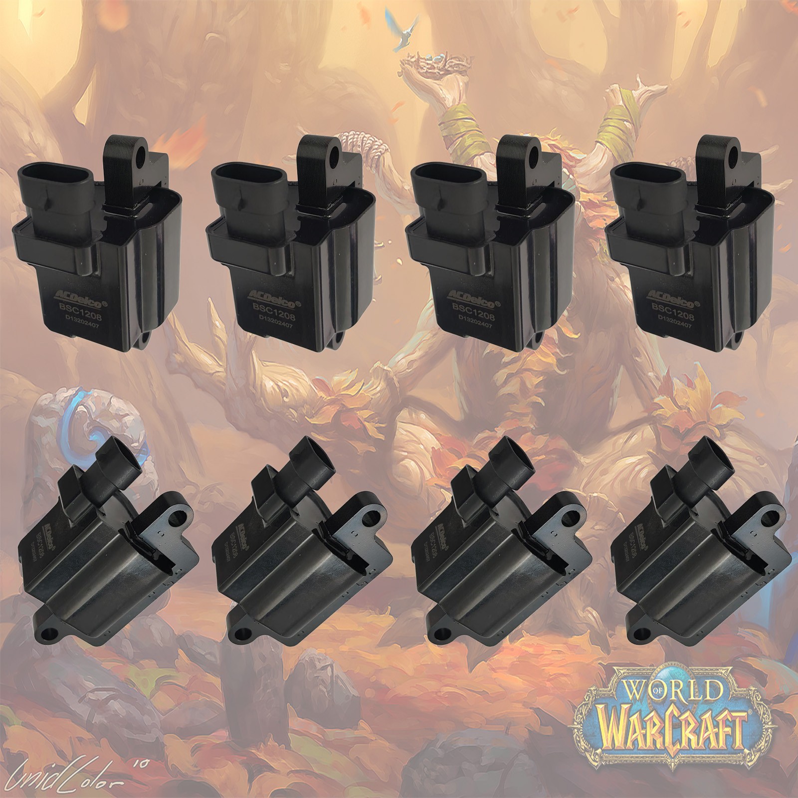 8Pcs OEM UF271 Ignition Coils For Acdelco Chevy GMC 4.8L 5.3L 6.0L D581 12558693