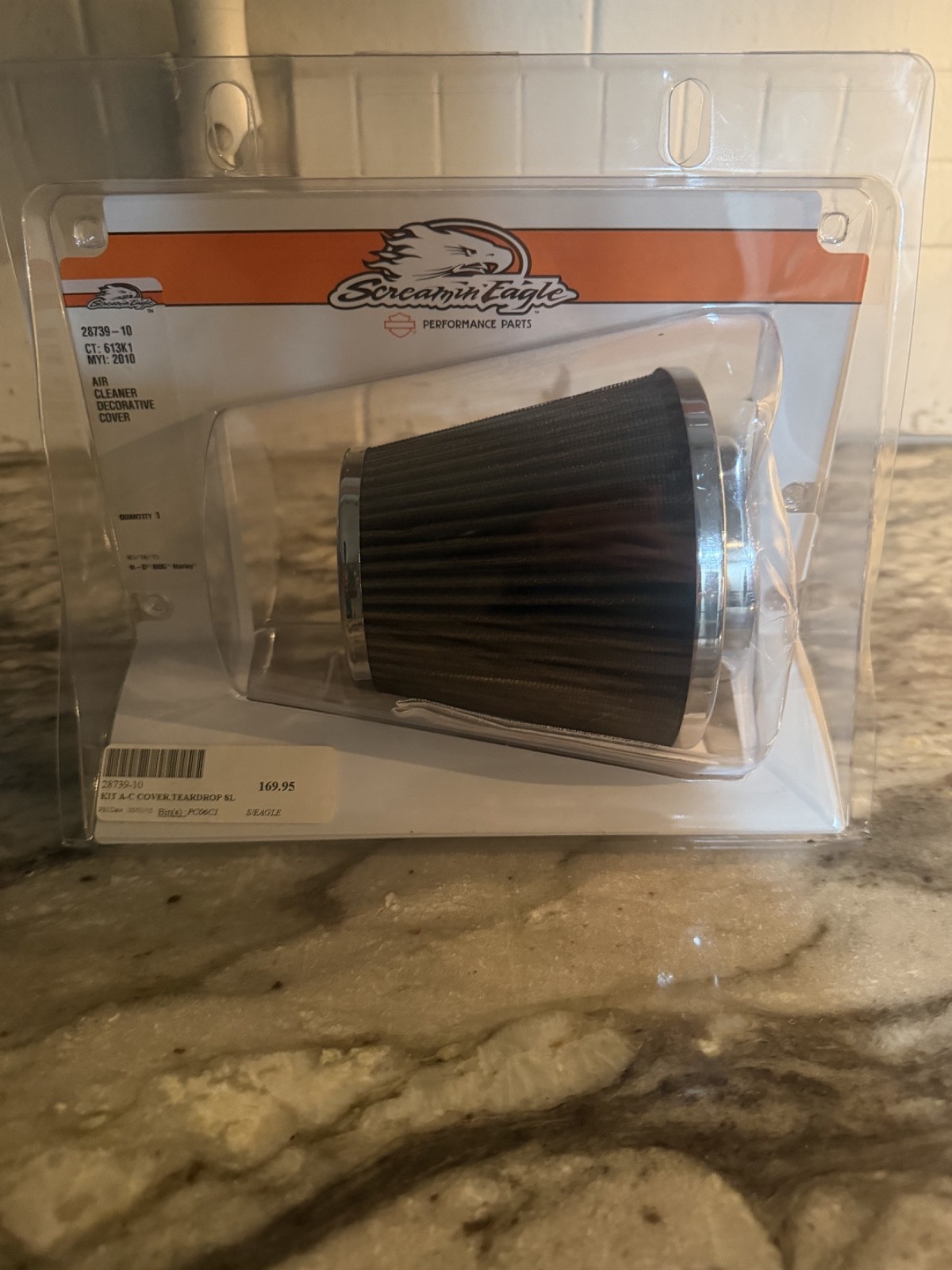 NEW Harley-Davidson Screamin' Eagle Heavy Breather Teardrop Cover 28739-10 NOS