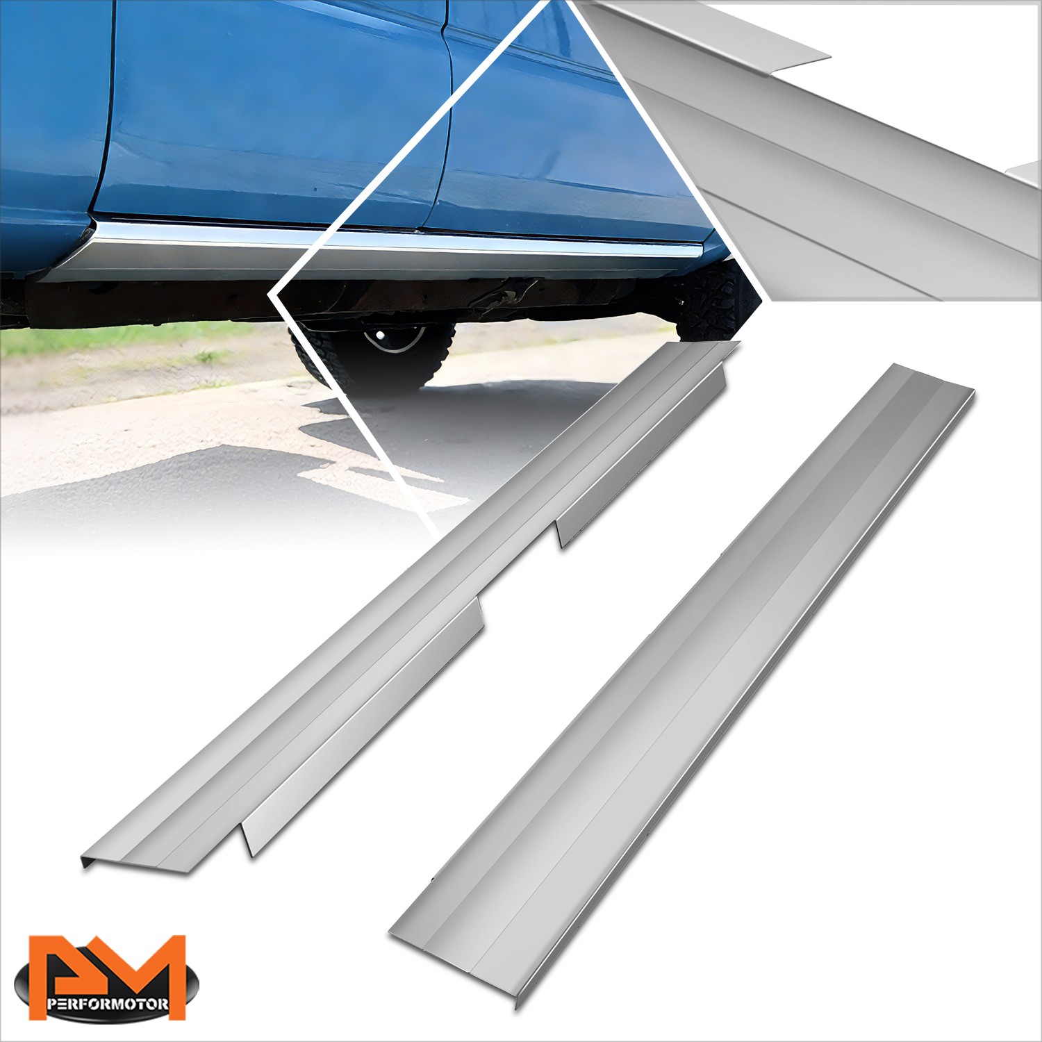 For 10-17 Chevy Equinox GMC Terrain Slip On Outer Rocker Panels Protect Cover For 10-17 Chevy Equinox GMC Terrain Slip On Outer Rocker Panels Protect Cover