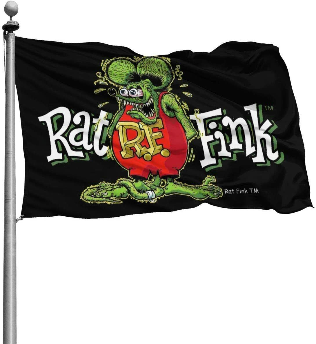 Rat Fink Flag Banner Sign Matco 3x5 Ft Hot Rod Ford Chevy Mustang Mopar Man Cave