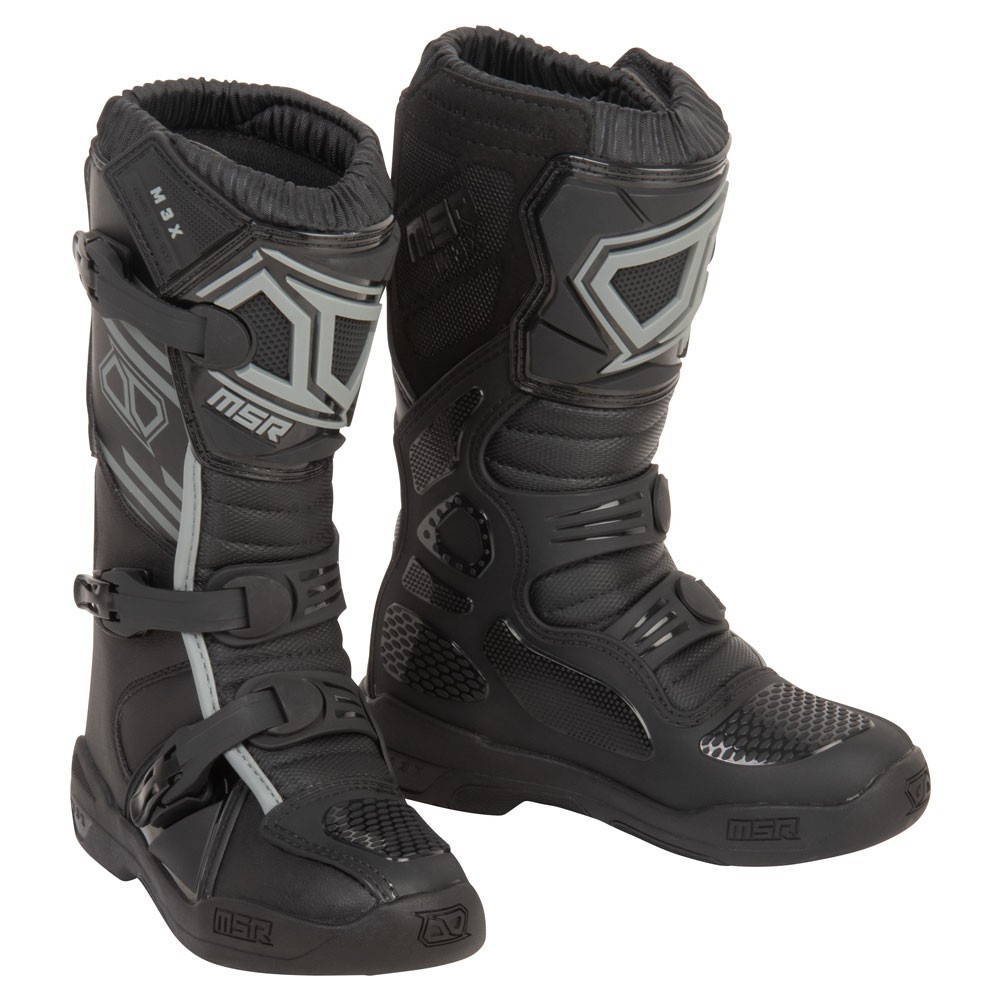 MSR™ Youth M3X Motocross / Dirt Bike Boots Size 2, Black