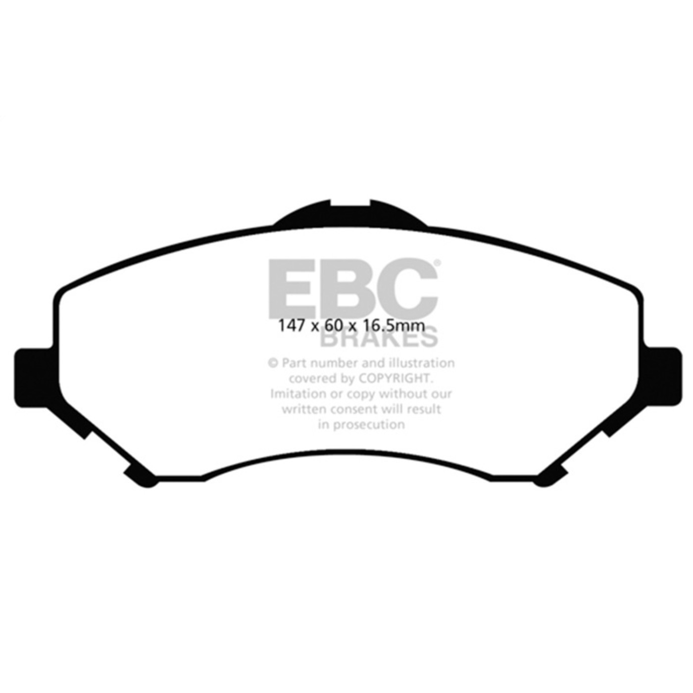 EBC UD1273 Brake Pad Set 2-Wheel Front for VW Jeep Wrangler Dodge Journey JK C/V EBC UD1273 Brake Pad Set 2-Wheel Front for VW Jeep Wrangler Dodge Journey JK C/V