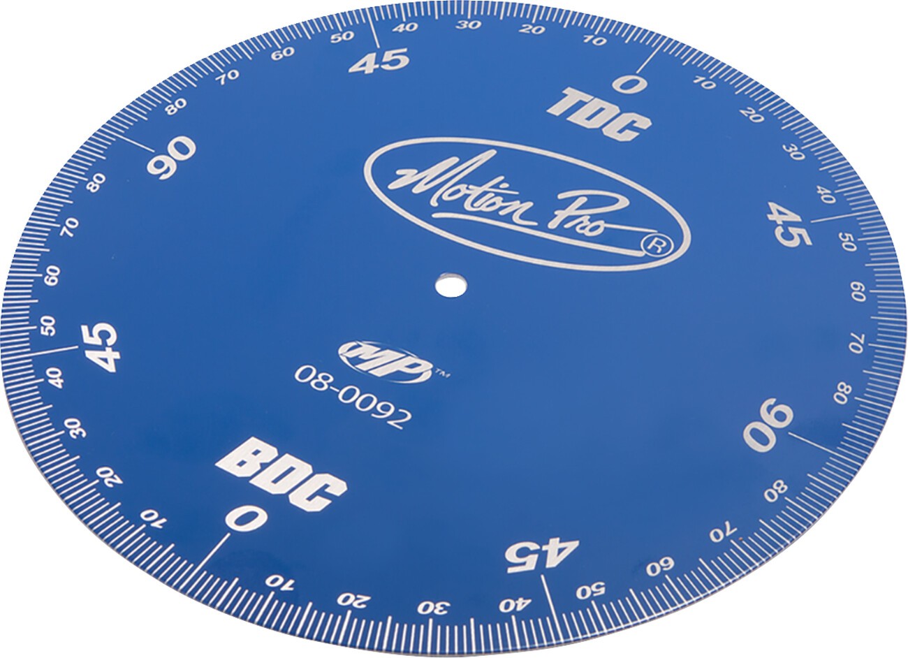 Motion Pro 08-0092 Degree Wheel Anodized Blue Aluminum 6-3/4in Motion Pro 08-0092 Degree Wheel Anodized Blue Aluminum 6-3/4in