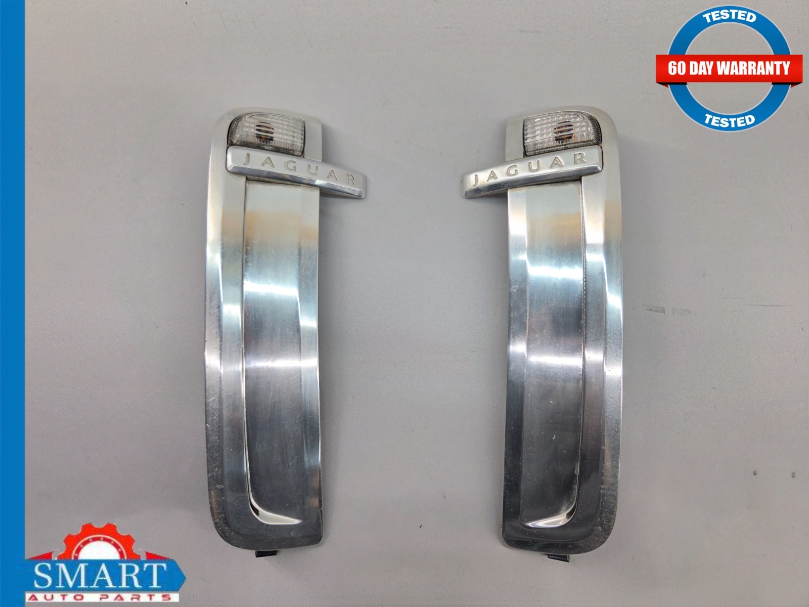 Jaguar XKR X150 Portfolio Fender Vent Molding Trim Metal Set L+R 07-11 OEM