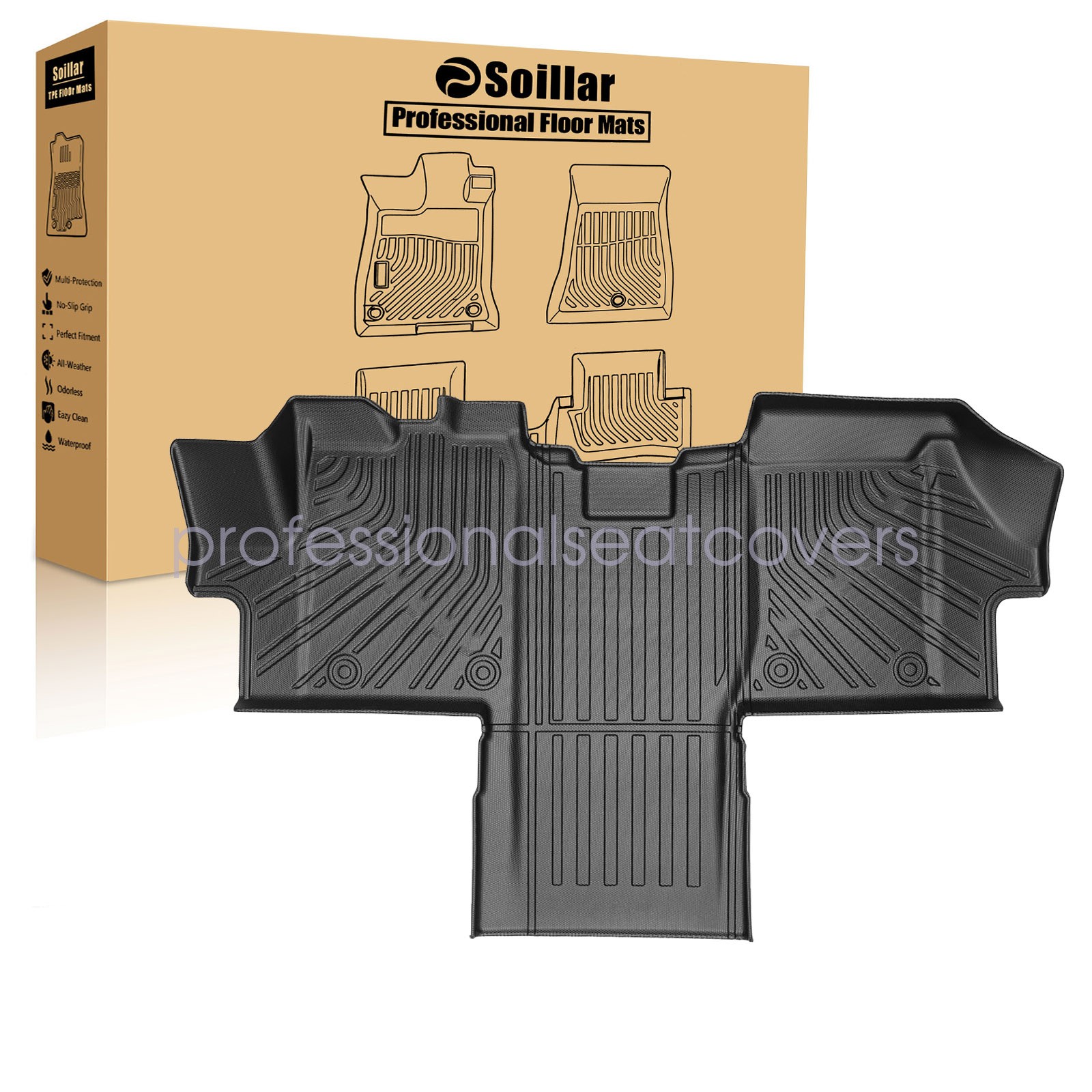 New 3D TPE Floor Mats Liners For 2018-2025 Dodge Ram Promaster 1500/2500/3500