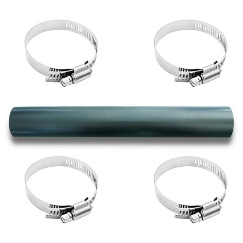 Gasoline Fuel Filler Neck Hose with 4 Hose Clamps,2 inches Inside Reinforced Gas Gasoline Fuel Filler Neck Hose with 4 Hose Clamps,2 inches Inside Reinforced Gas
