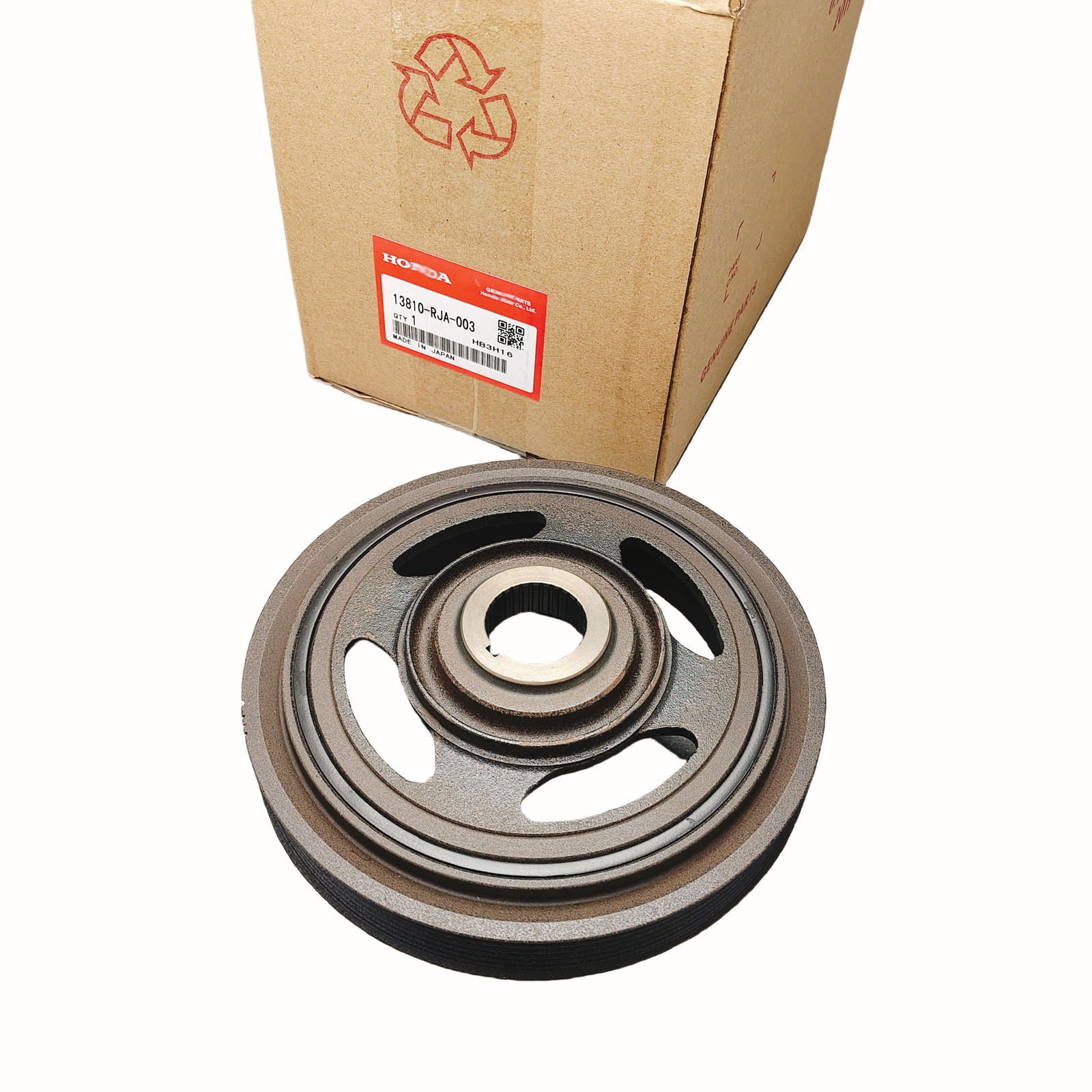 NEW 13810-RJA-003 for Honda Acura  Crankshaft Pulley Odyssey Pilot Accord MDX