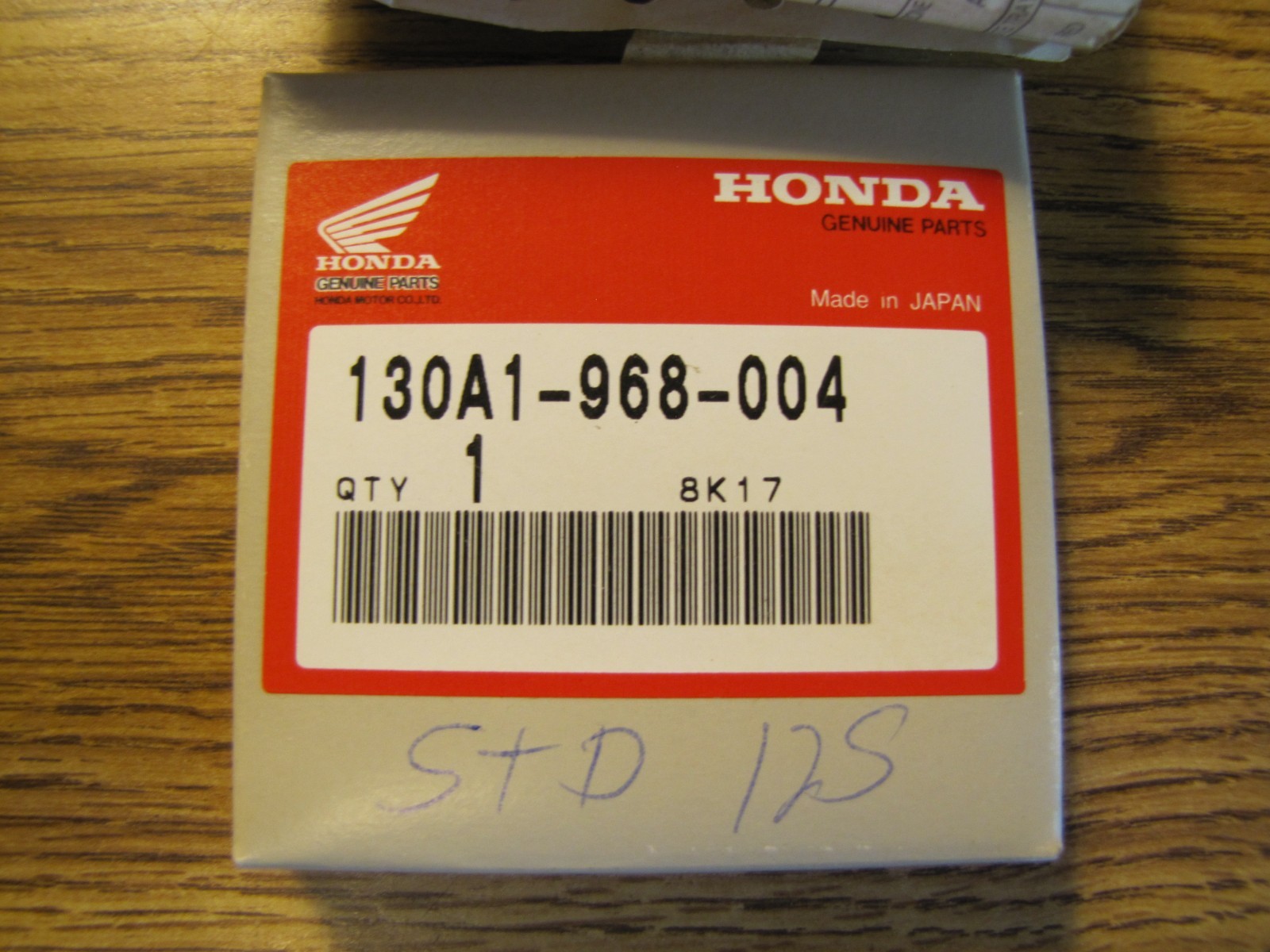 NOS 1984-85 Honda ATC125M Piston Rings Stand Size STD NEW ATC 125M OEM Ring Set NOS 1984-85 Honda ATC125M Piston Rings Stand Size STD NEW ATC 125M OEM Ring Set