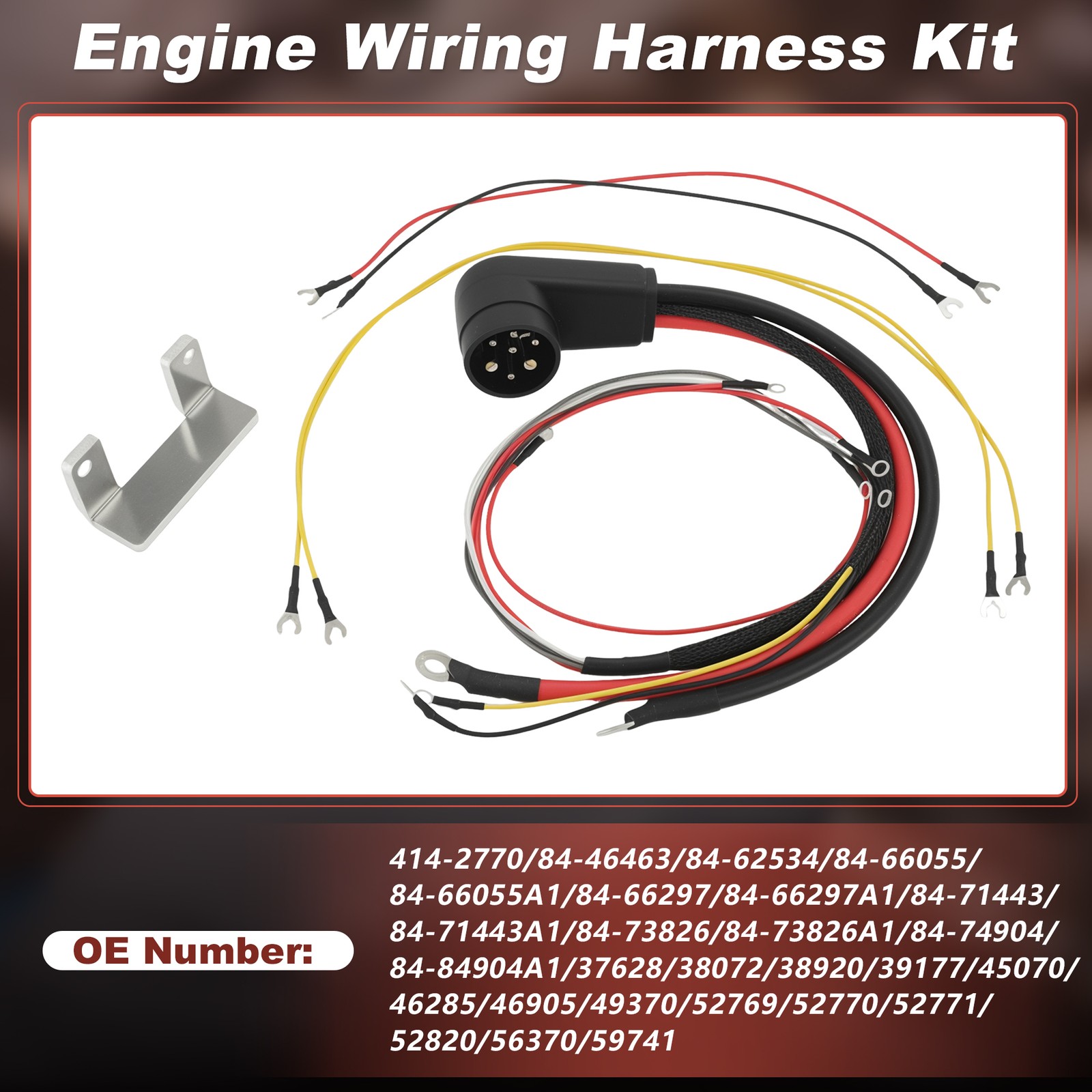 414-2770 Marine Engine Harness For Mercury 4 Cylinder 85 Hp 850 Serial 1966-1981 414-2770 Marine Engine Harness For Mercury 4 Cylinder 85 Hp 850 Serial 1966-1981