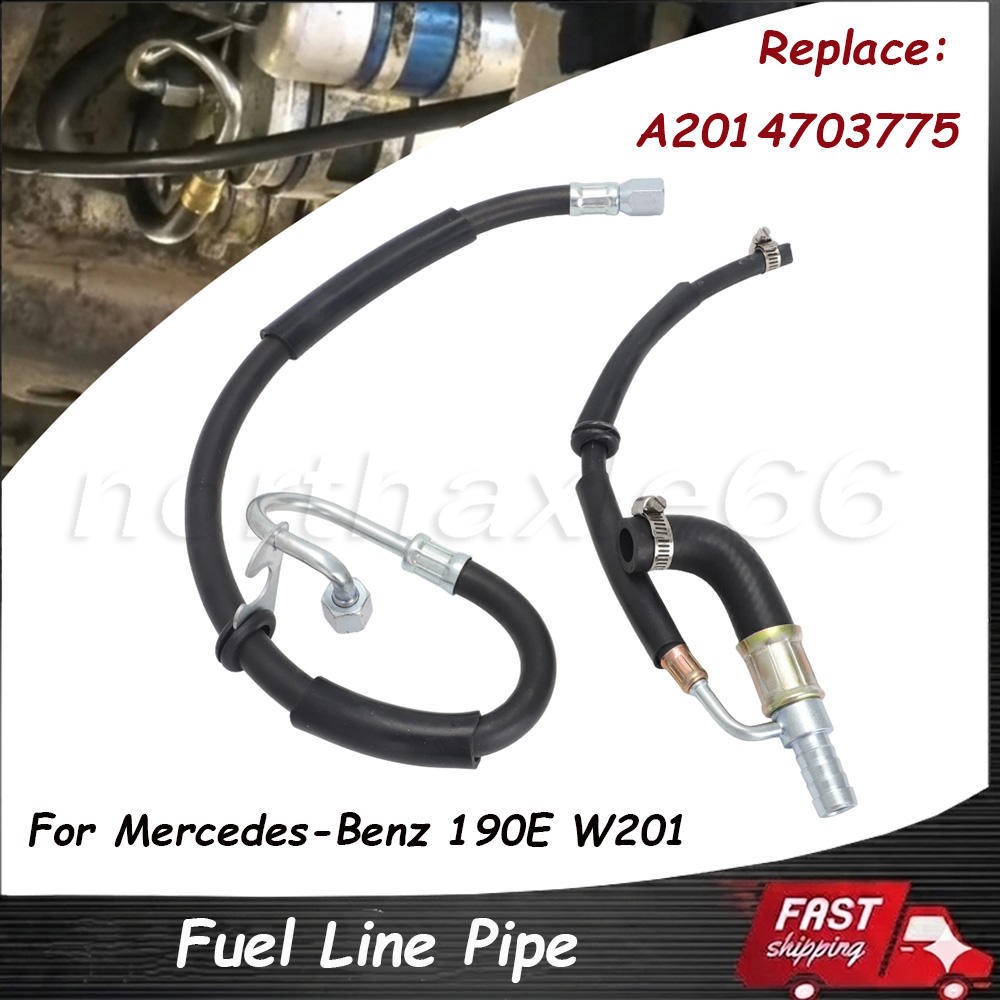 Fuel Line Pipe For Mercedes-Benz 190E W201 Stainless Steel A2014703775 Replace
