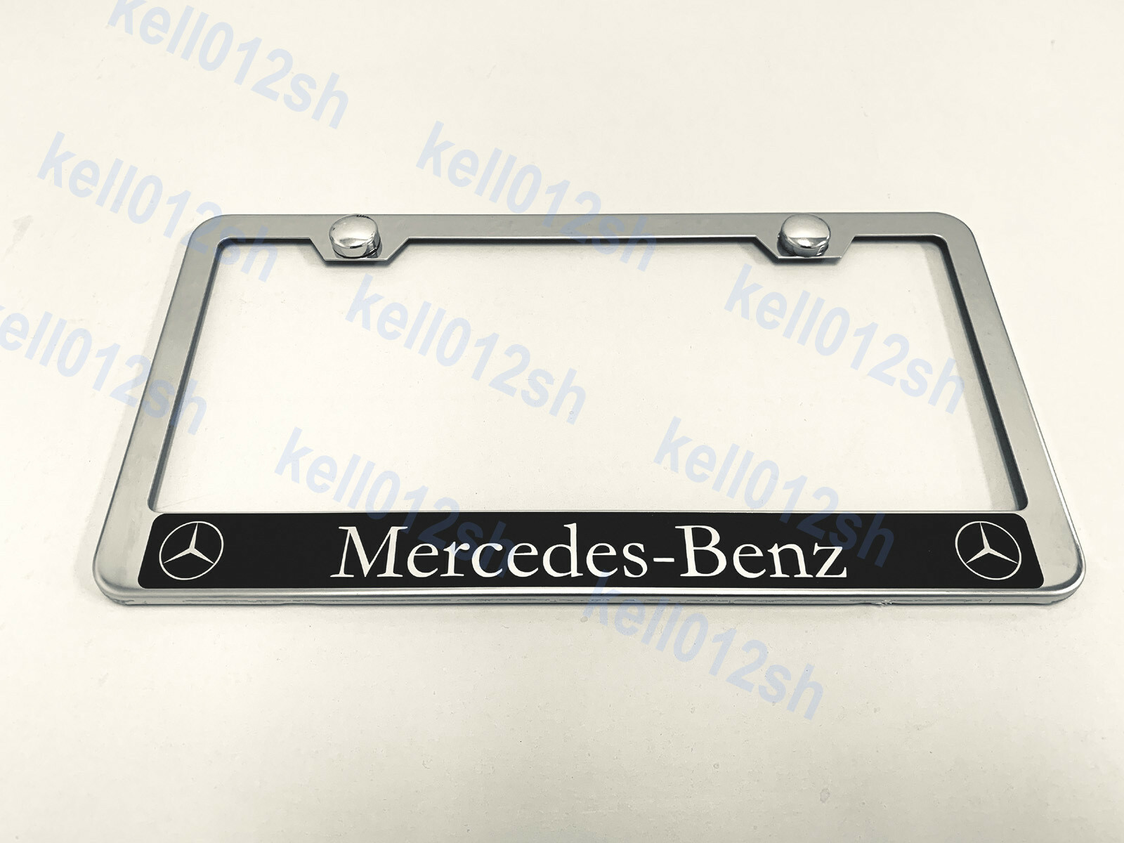 1pc [MERCEDES Reserved Style] STAINLESS STEEL CHROME License Plate Frame
