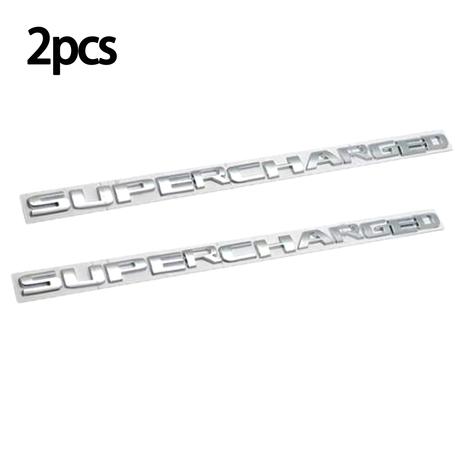 2X Supercharged Emblem Universal 3D Badge Super Charged Logo Nameplate Sticker