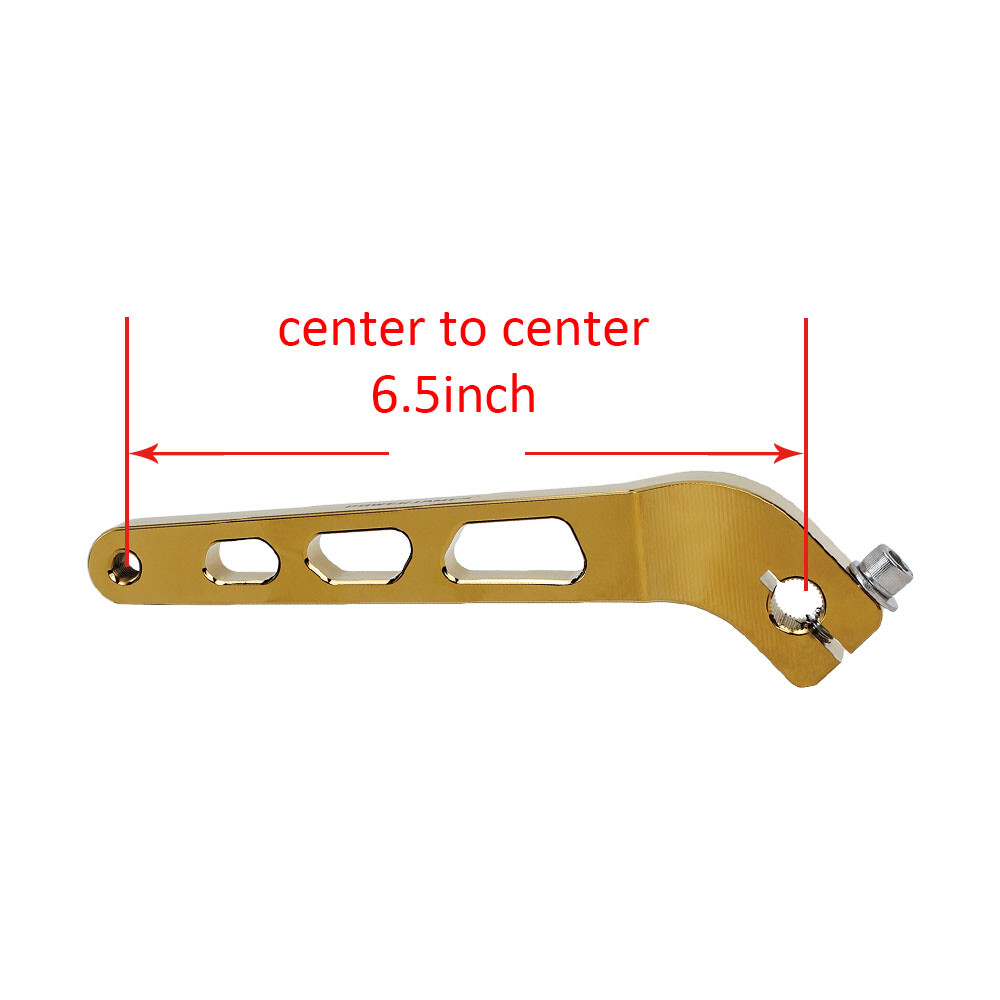 Gold CNC-Cut Aluminum Shift Lever for Harley 91-17 Dyna Street Bob FXDWG FXDC