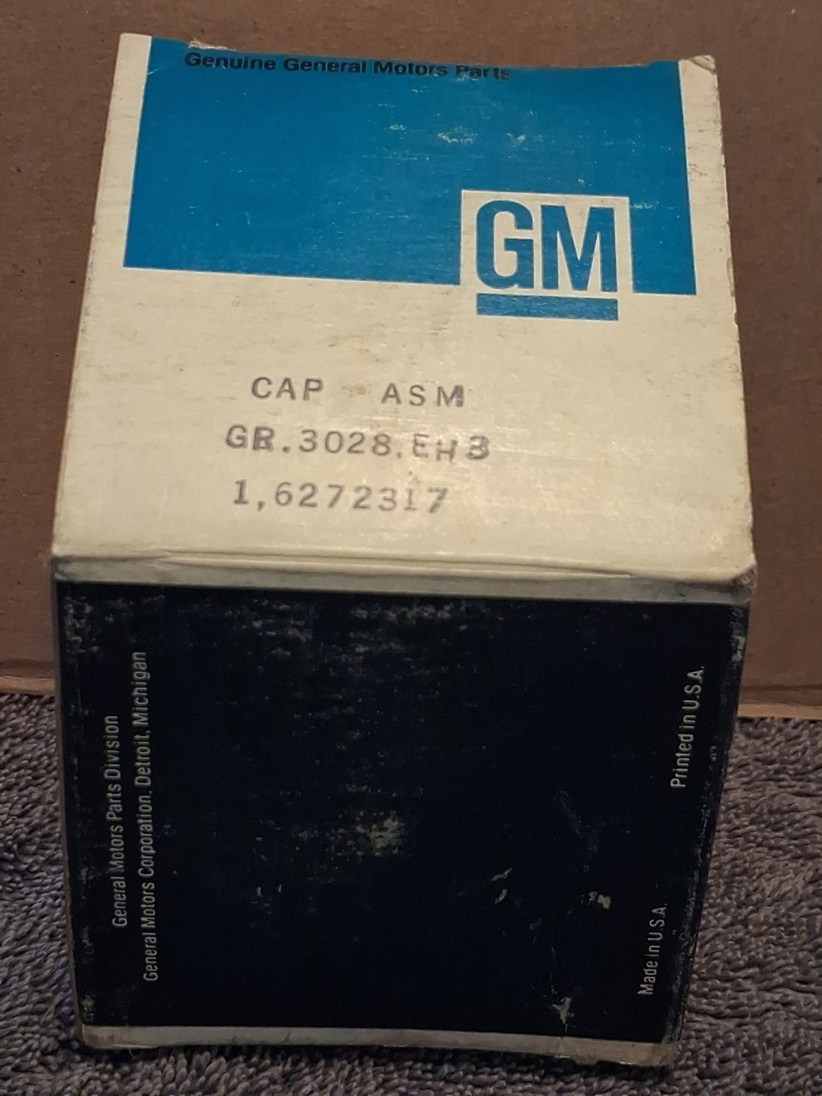 NOS Vintage GM 6272317 Fuel Tank Filler Gas Cap Original Box Chevy GMC