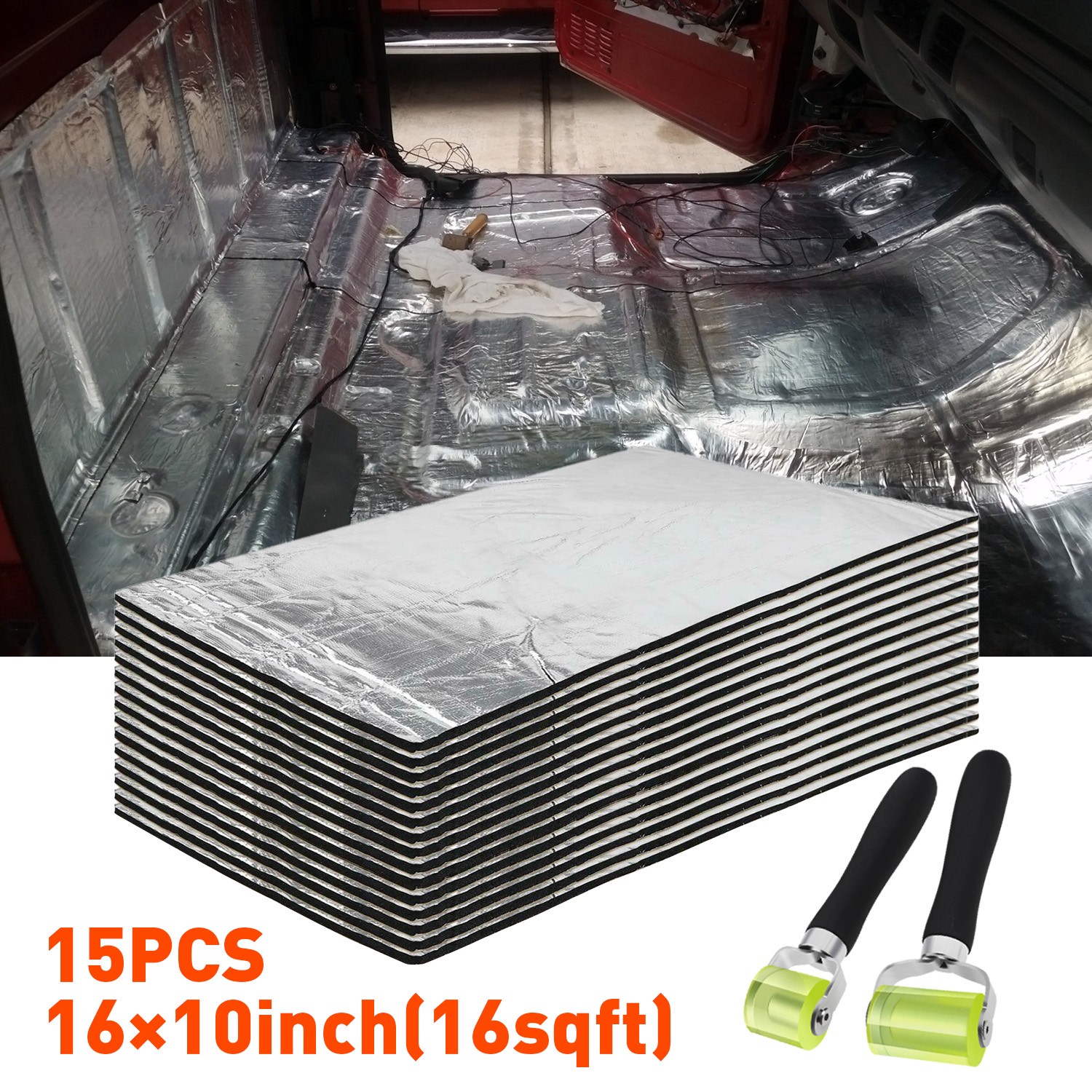 Self-adhesive Fireproof Sound Deadener Heat Insulation Mat For Car Hood Engine