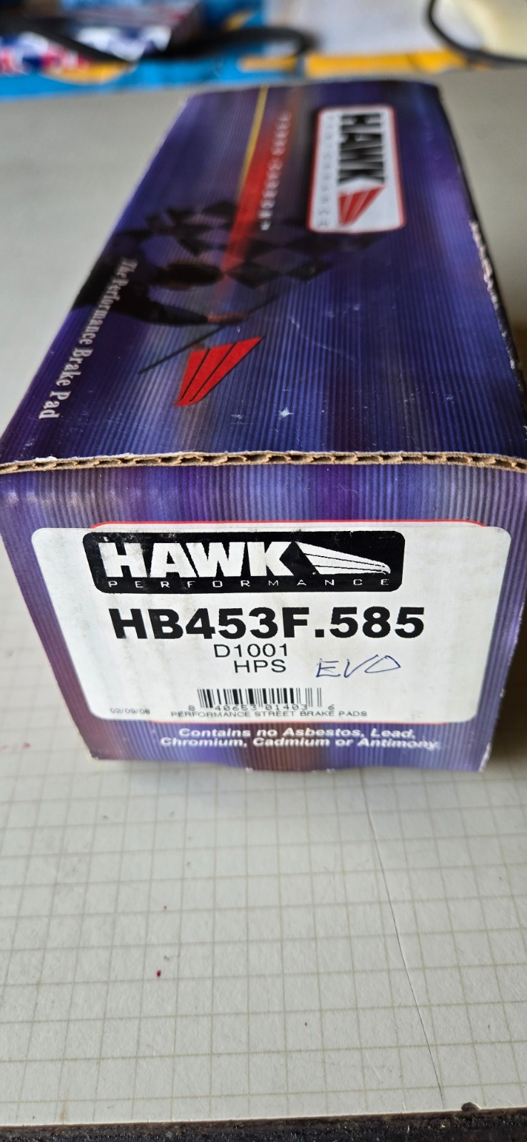 Hawk Performance HPS Brake Pads HB453F-585 Hawk Performance HPS Brake Pads HB453F-585