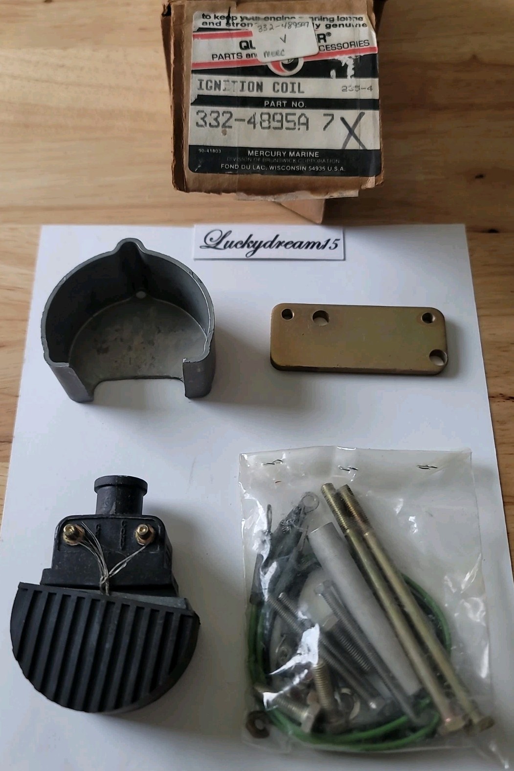 New Mercury Mercruiser Quicksilver Oem Part # 332-4895A 7 Coil Kit-Ignition New Mercury Mercruiser Quicksilver Oem Part # 332-4895A 7 Coil Kit-Ignition