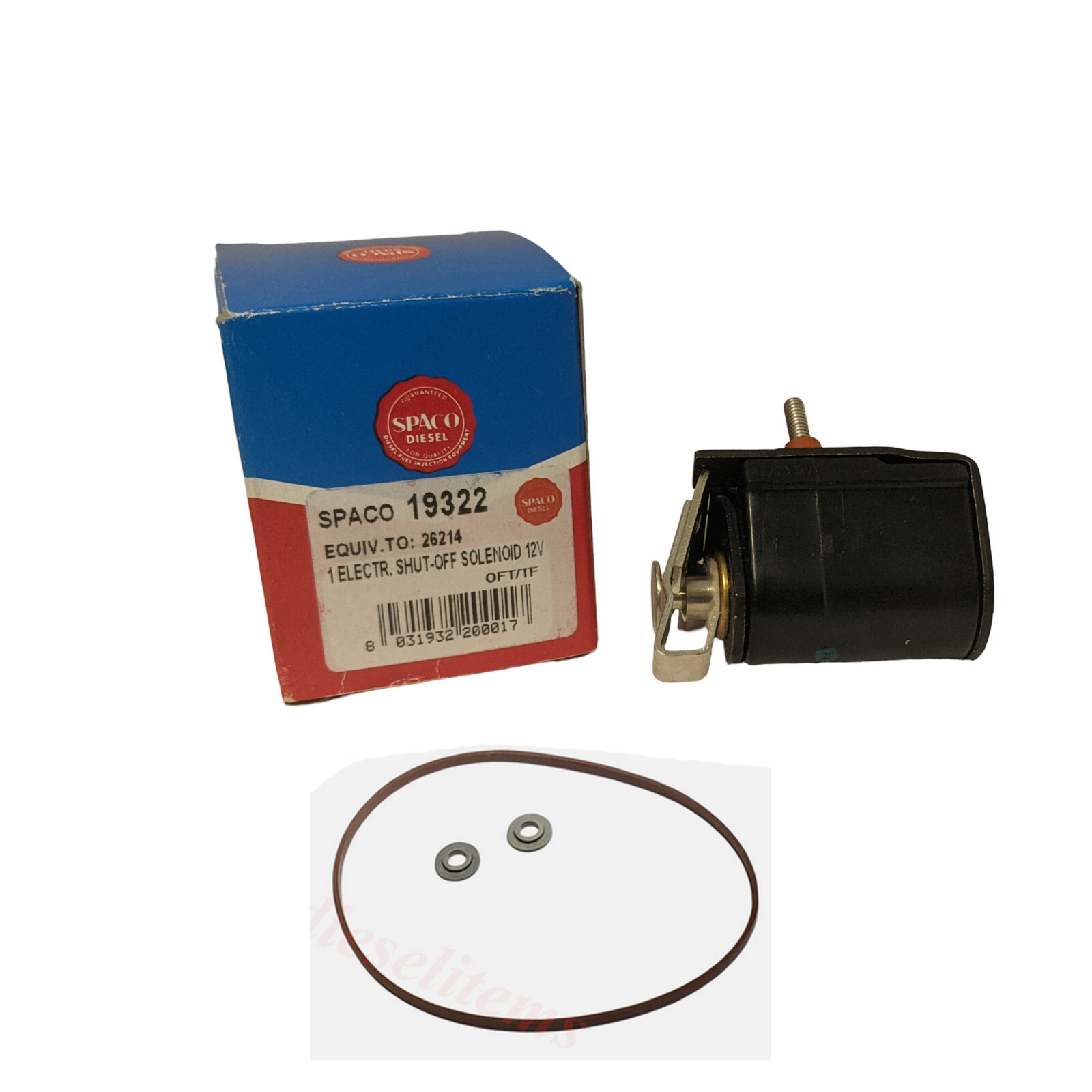 26214 Shut-Off Solenoid 12V, Stanadyne, Roosa Master, Made in Italy