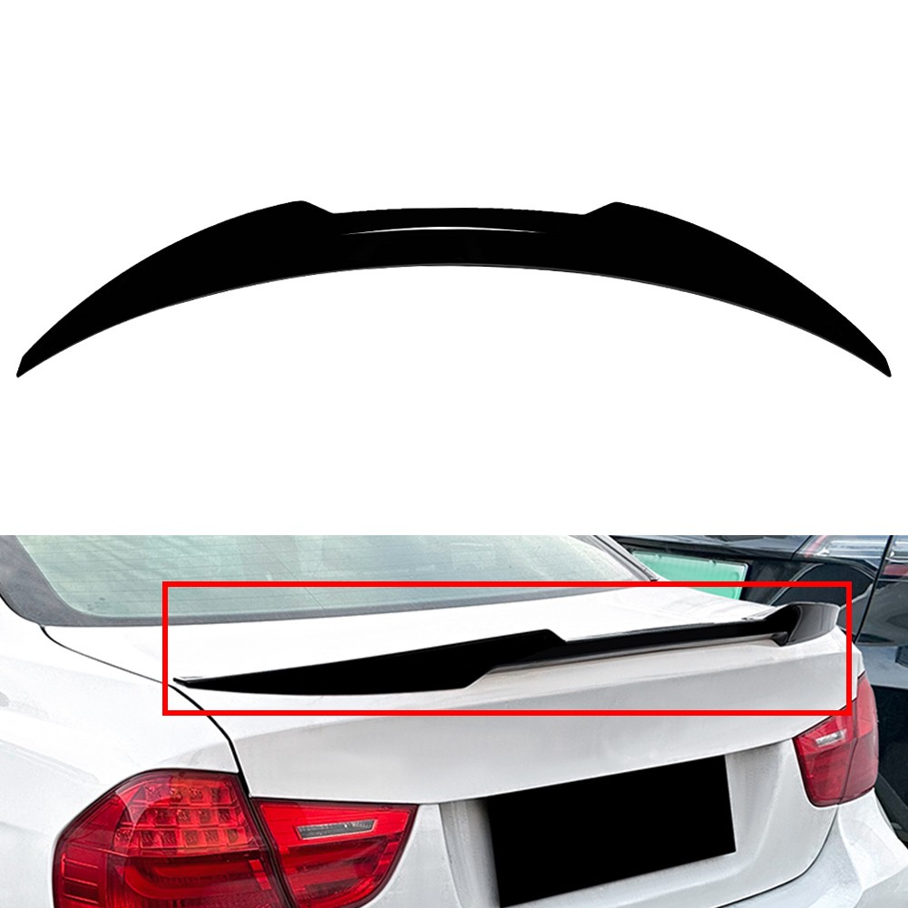 US Glossy Black Rear Trunk Boot Spoiler Wing Lip For BMW 3 Series E90 M3 Sedan