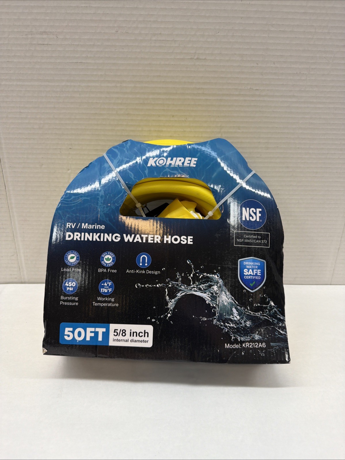 Kohree 50FT Upgraded RV Water Hose, 5/8\