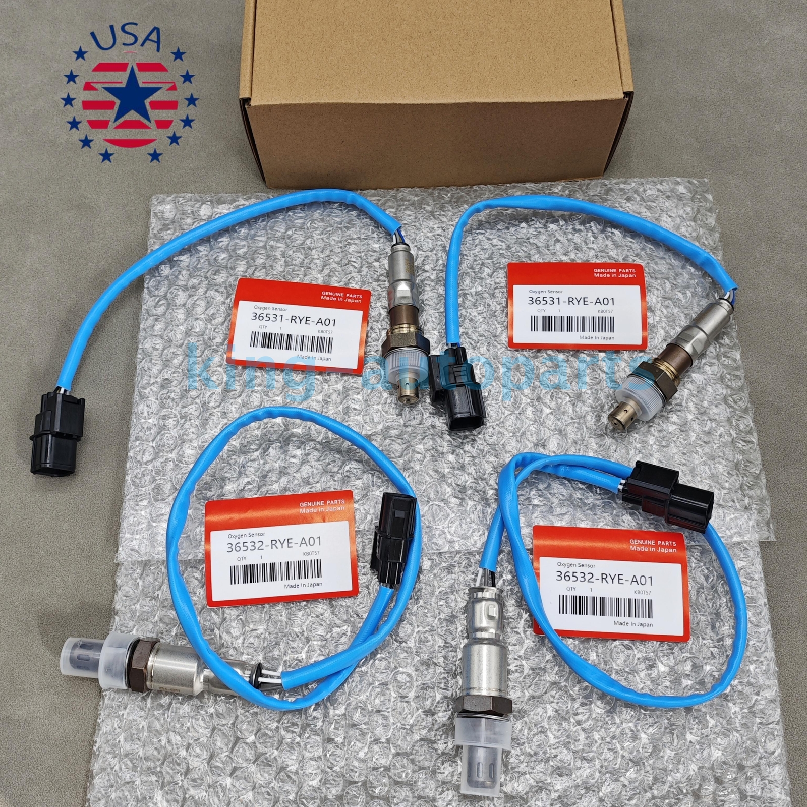 OEM  4X O2 Oxygen Sensor For 2007-2009 Acura MDX V6 3.7L Upstream & Downstream