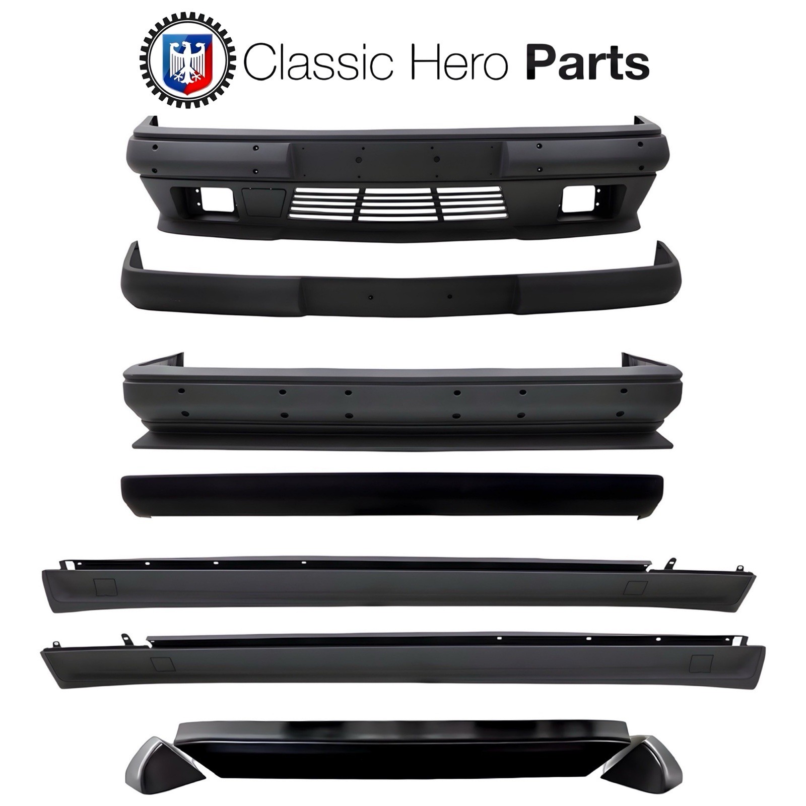Mercedes Benz W124 AMG Body Kit + Rear Spoiler ABS Plastic AMG Hammer