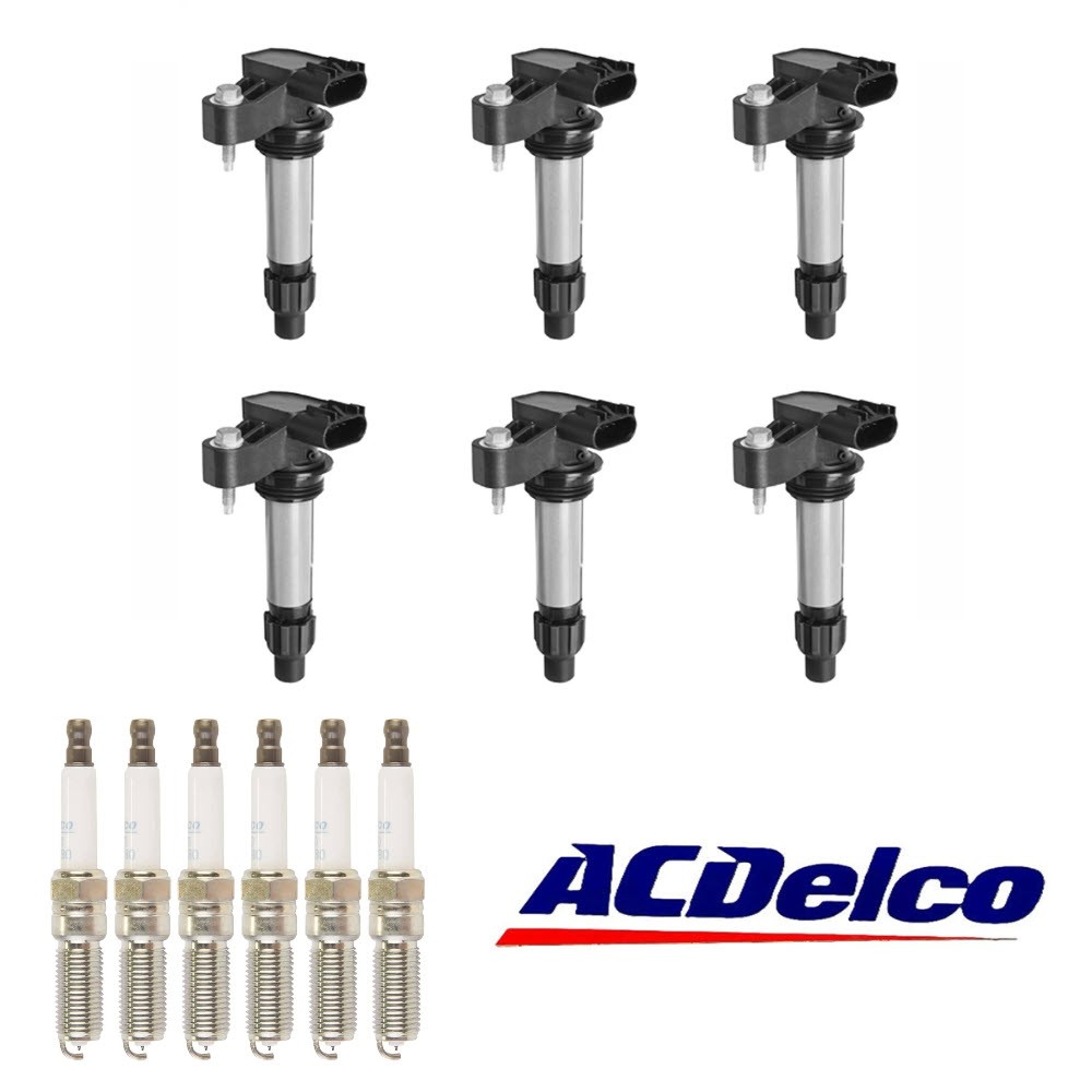 6x Ignition Coil & 6x ACDELCO Iridium Spark Plug for GMC Acadia 17-20 Chevy