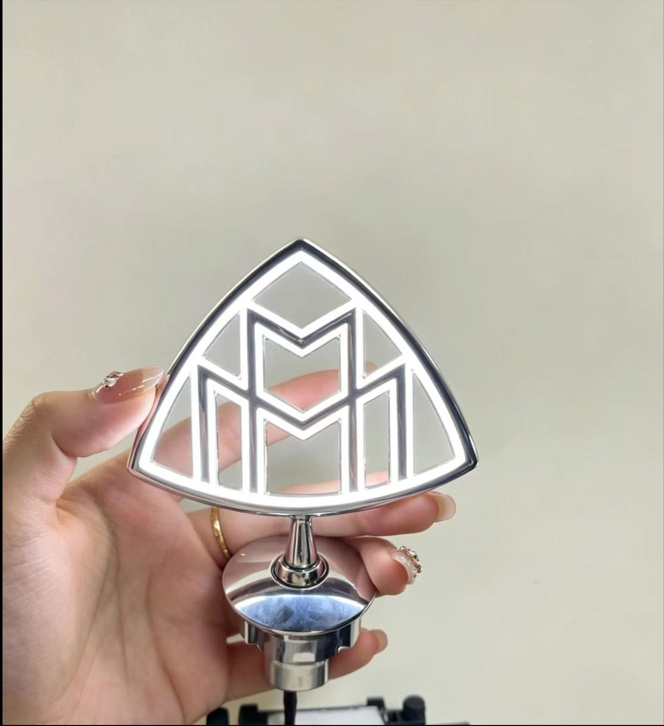 maybach LED hood ornament badge