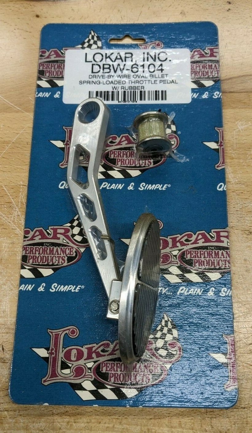 Lokar DBW-6104 Drive-By-Wire Oval Billet Spring Throttle Pedal Rubber